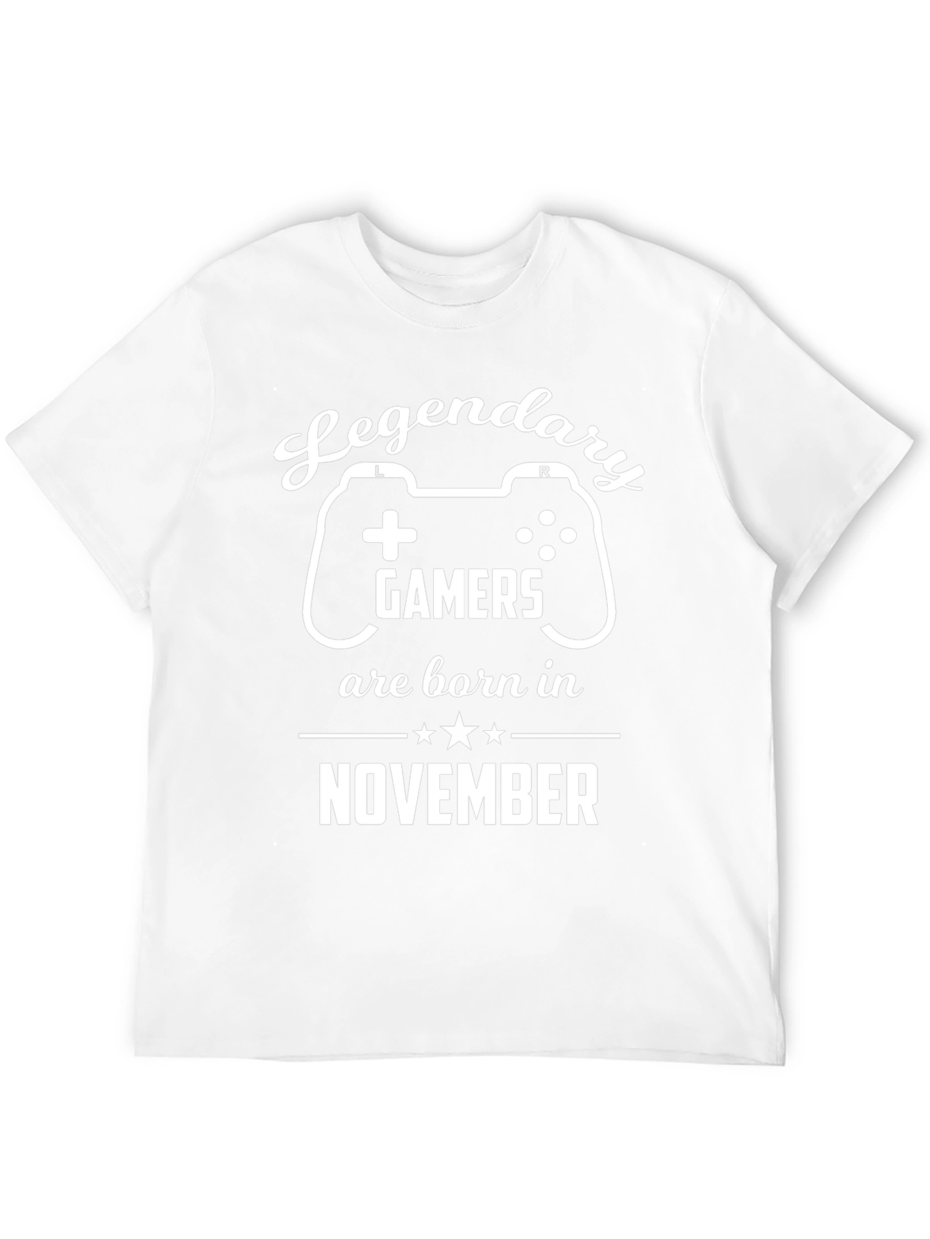 Legendary Gamers Born in November - Black T-Shirt