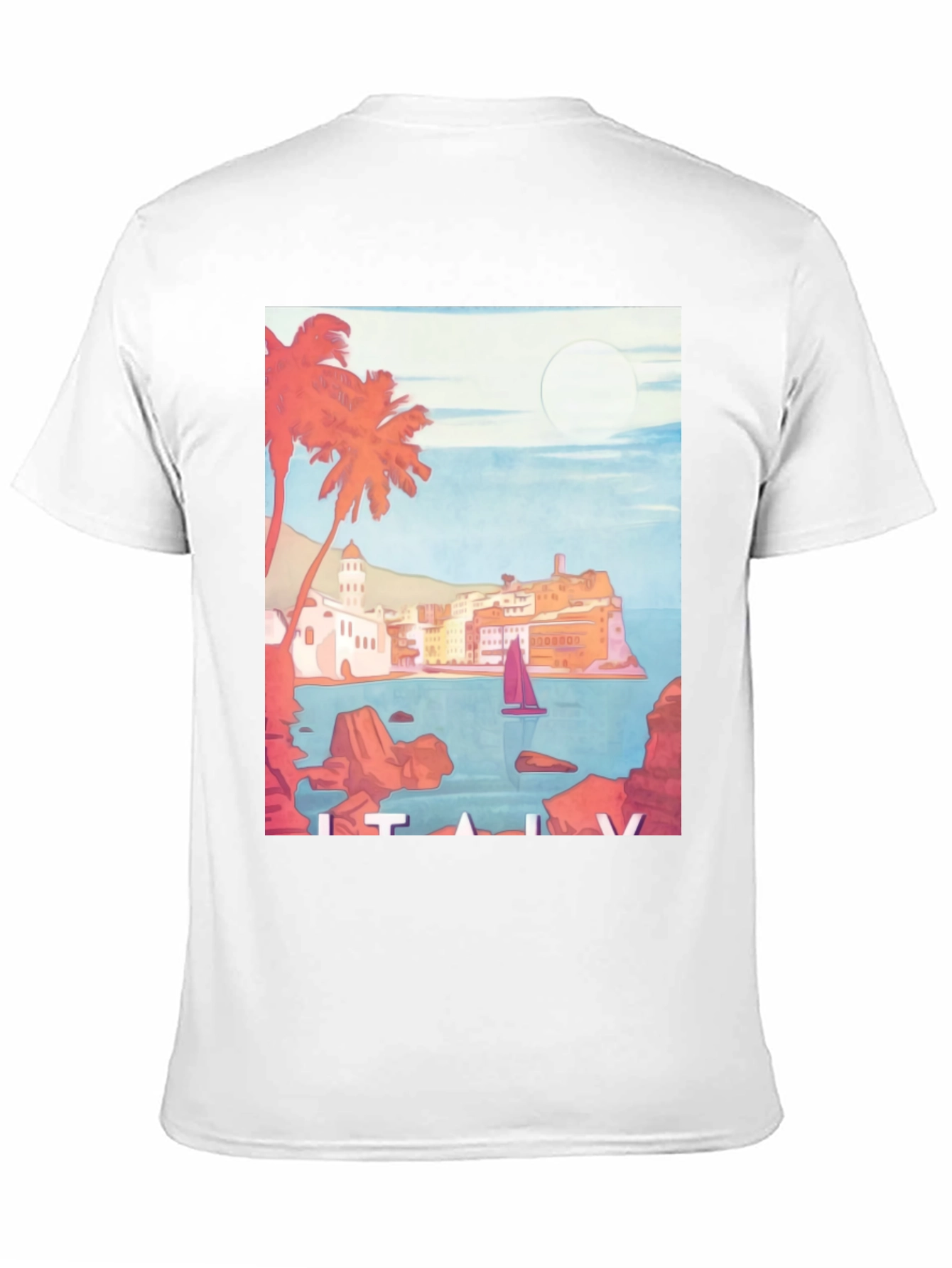 Italy Coastline Graphic Tee