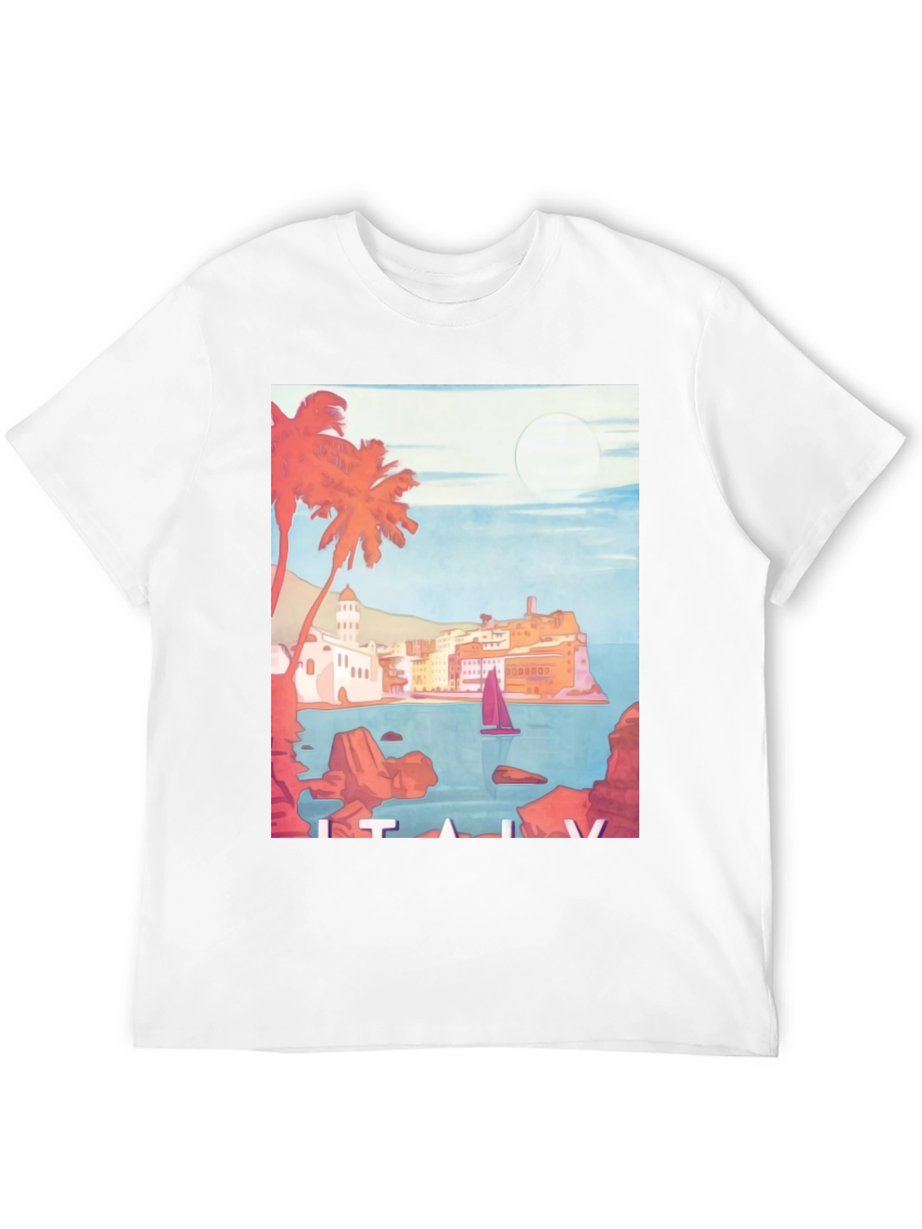 Italy Coastline Graphic Tee
