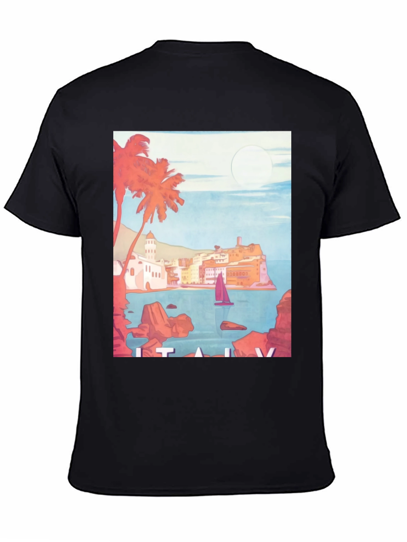 Italy Coastline Graphic Tee