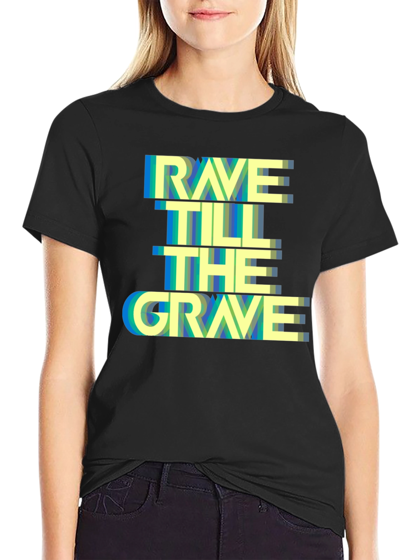 Rave Till The Grave Graphic Tee