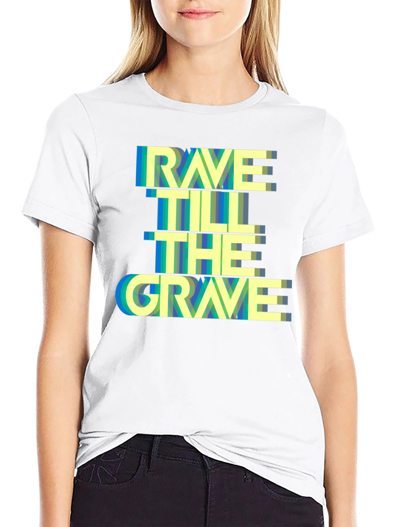 Rave Till The Grave Graphic Tee