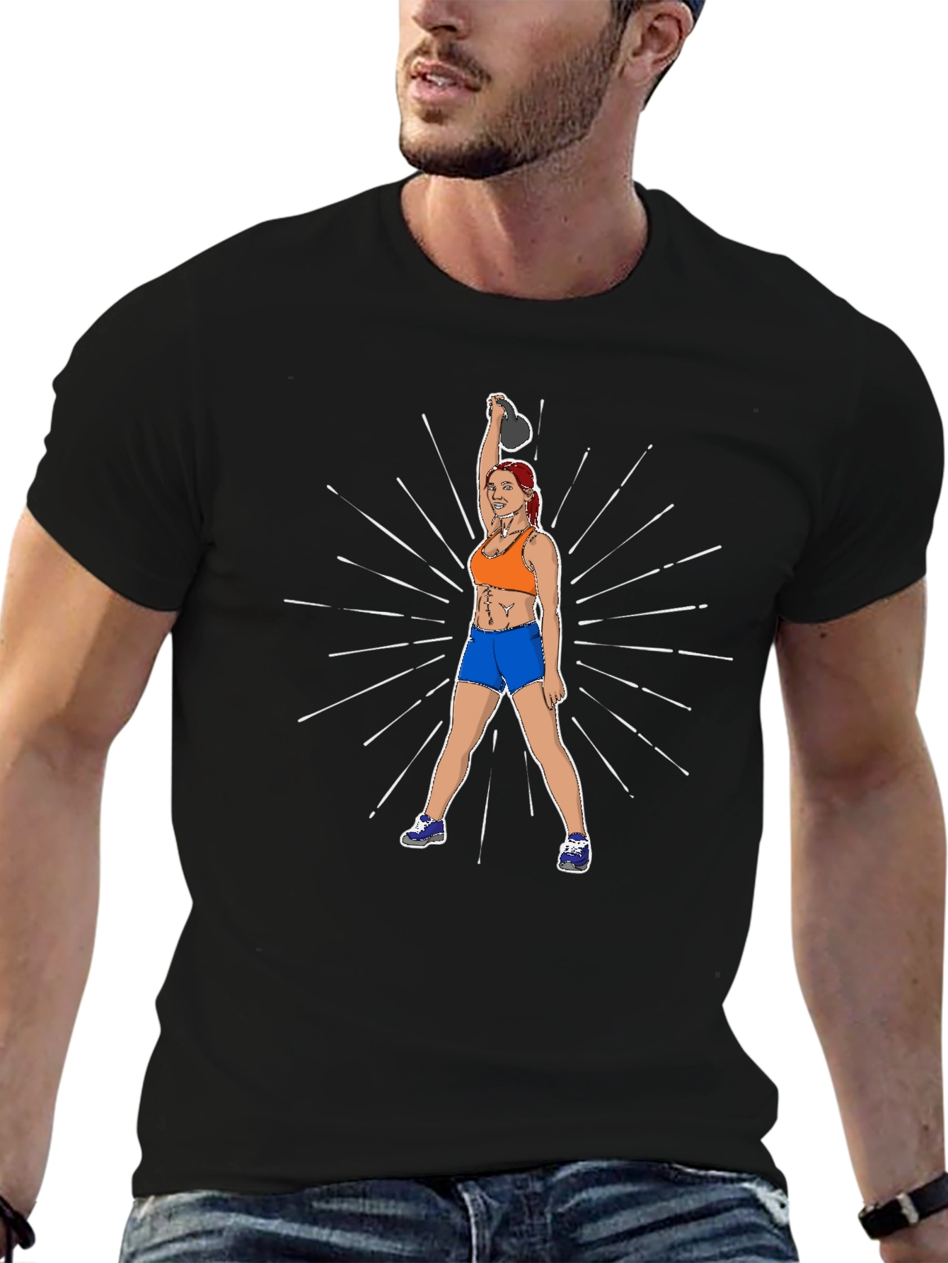 Kettlebell Workout T-Shirt for Fitness Lovers