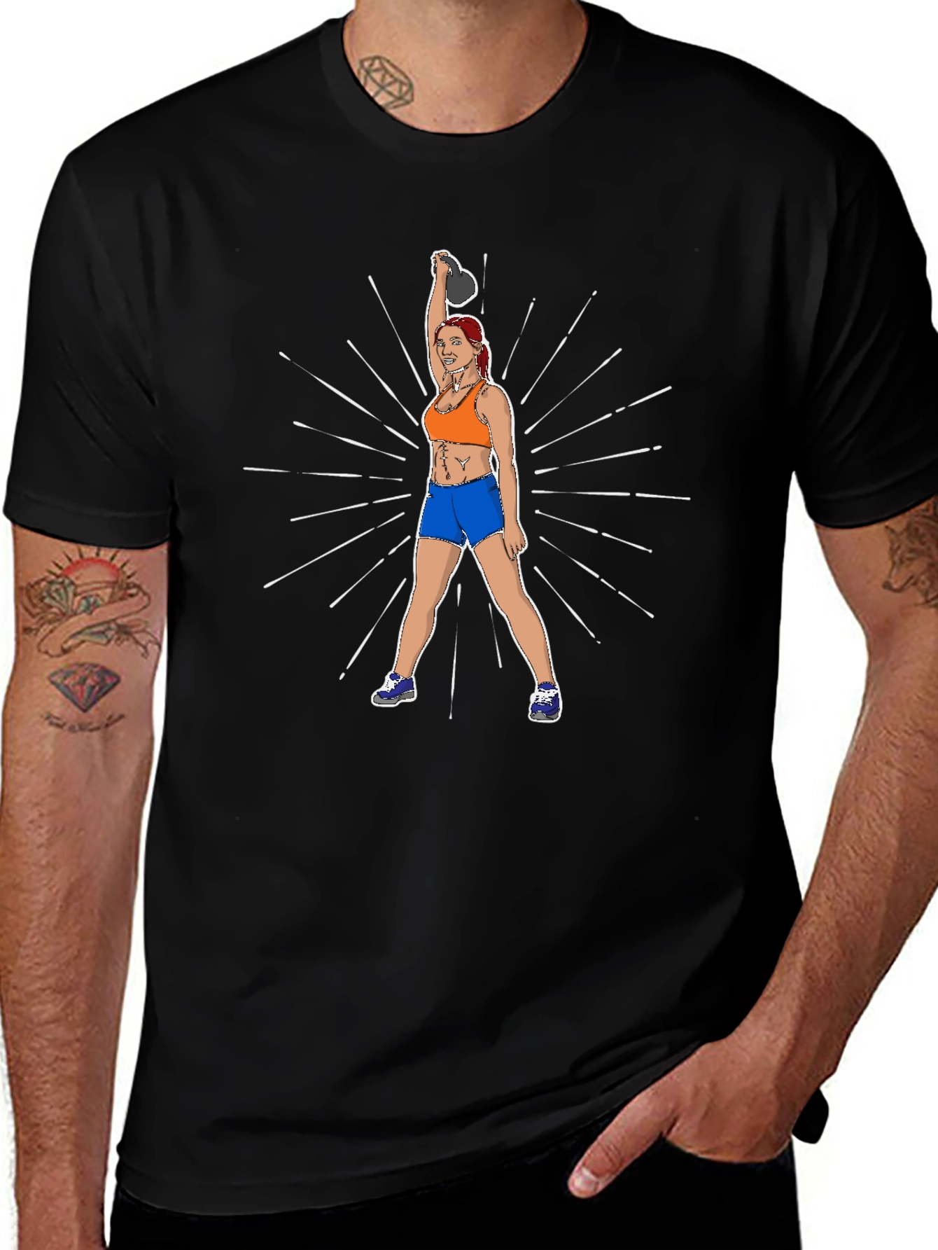 Kettlebell Workout T-Shirt for Fitness Lovers