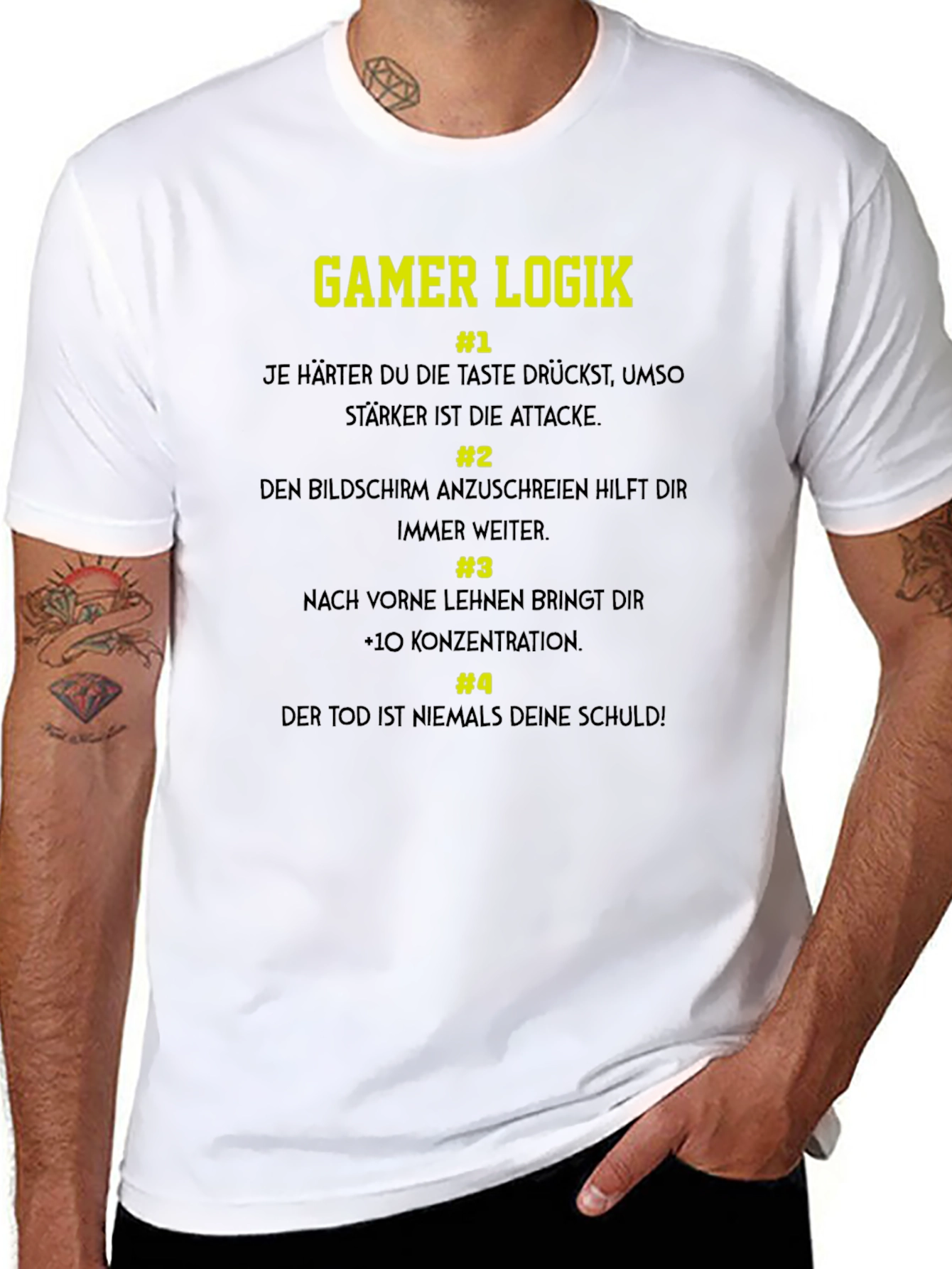 Gamer Logik T-Shirt - Funny Gaming Tee