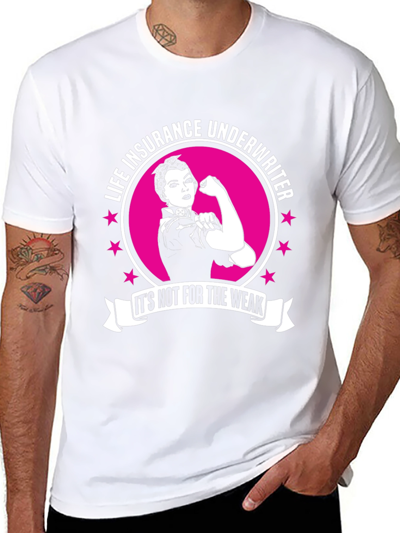 Life Insurance Underwriter T-Shirt - Strong Women Design