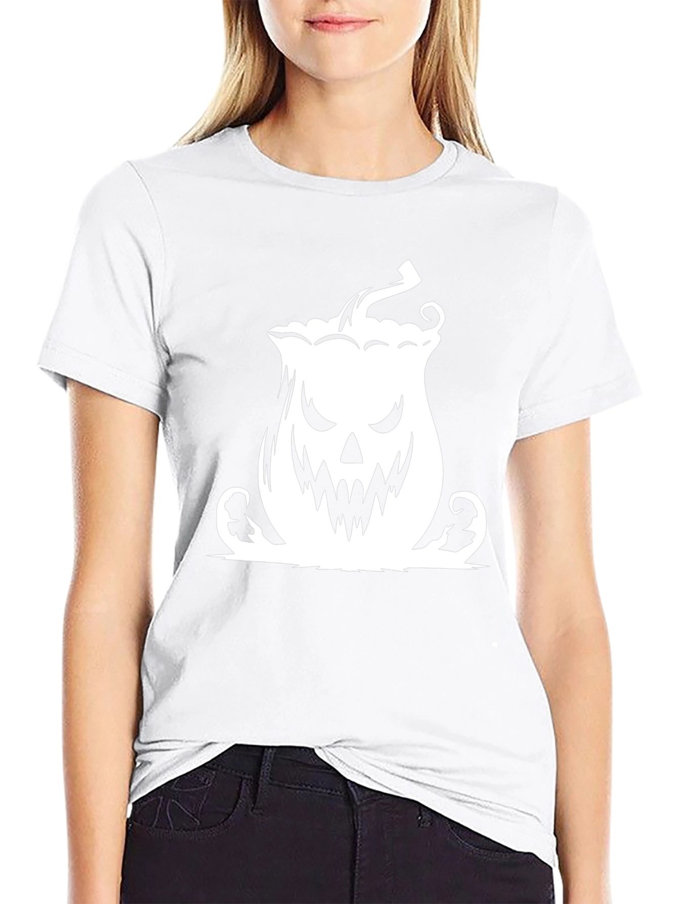 Spooky Pumpkin Graphic Tee - Halloween T-Shirt
