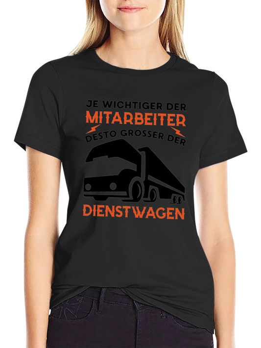 Truck Driver T-Shirt - The Bigger the Vehicle Funny Tee