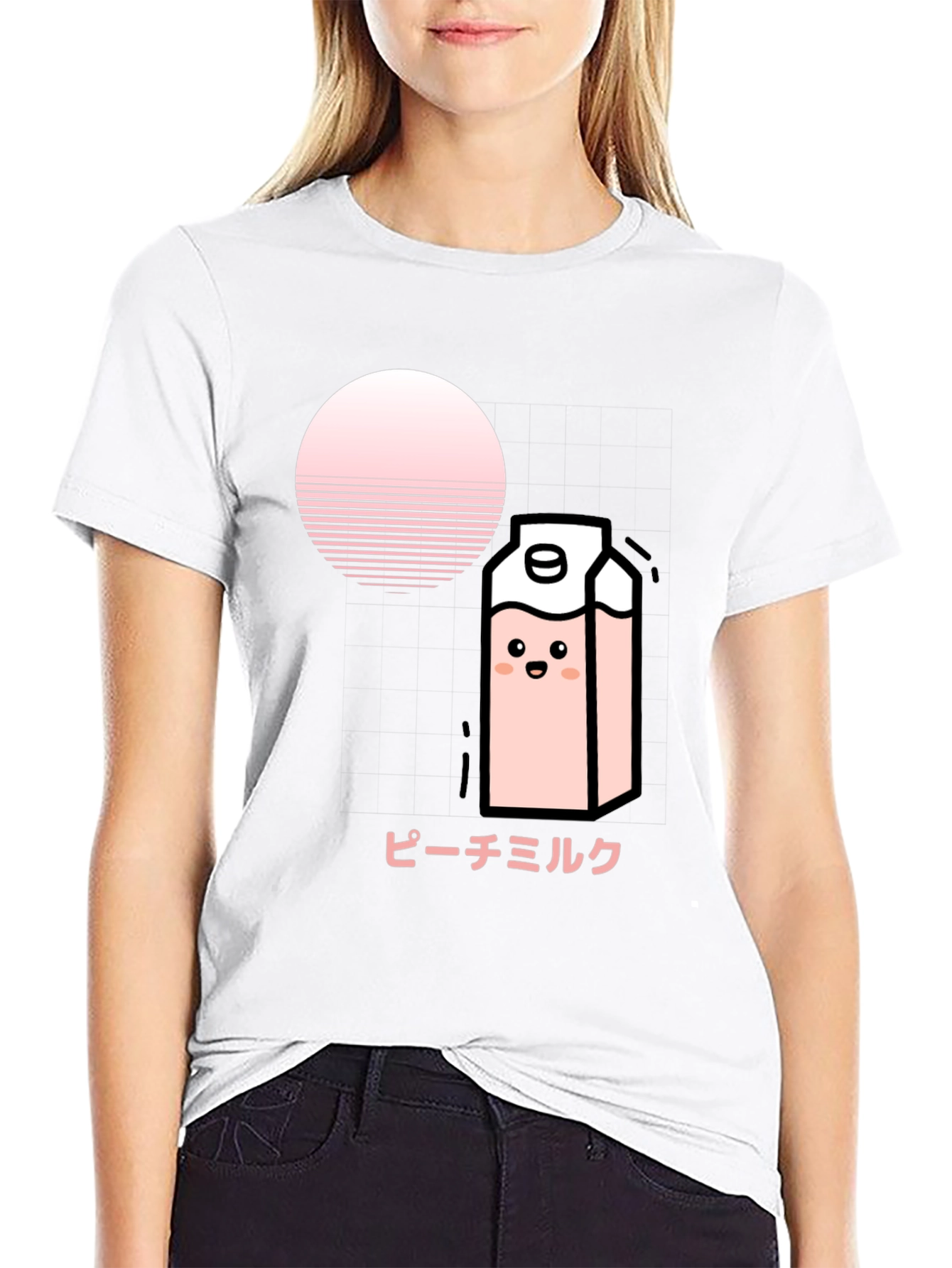 Peach Milk Kawaii T-Shirt