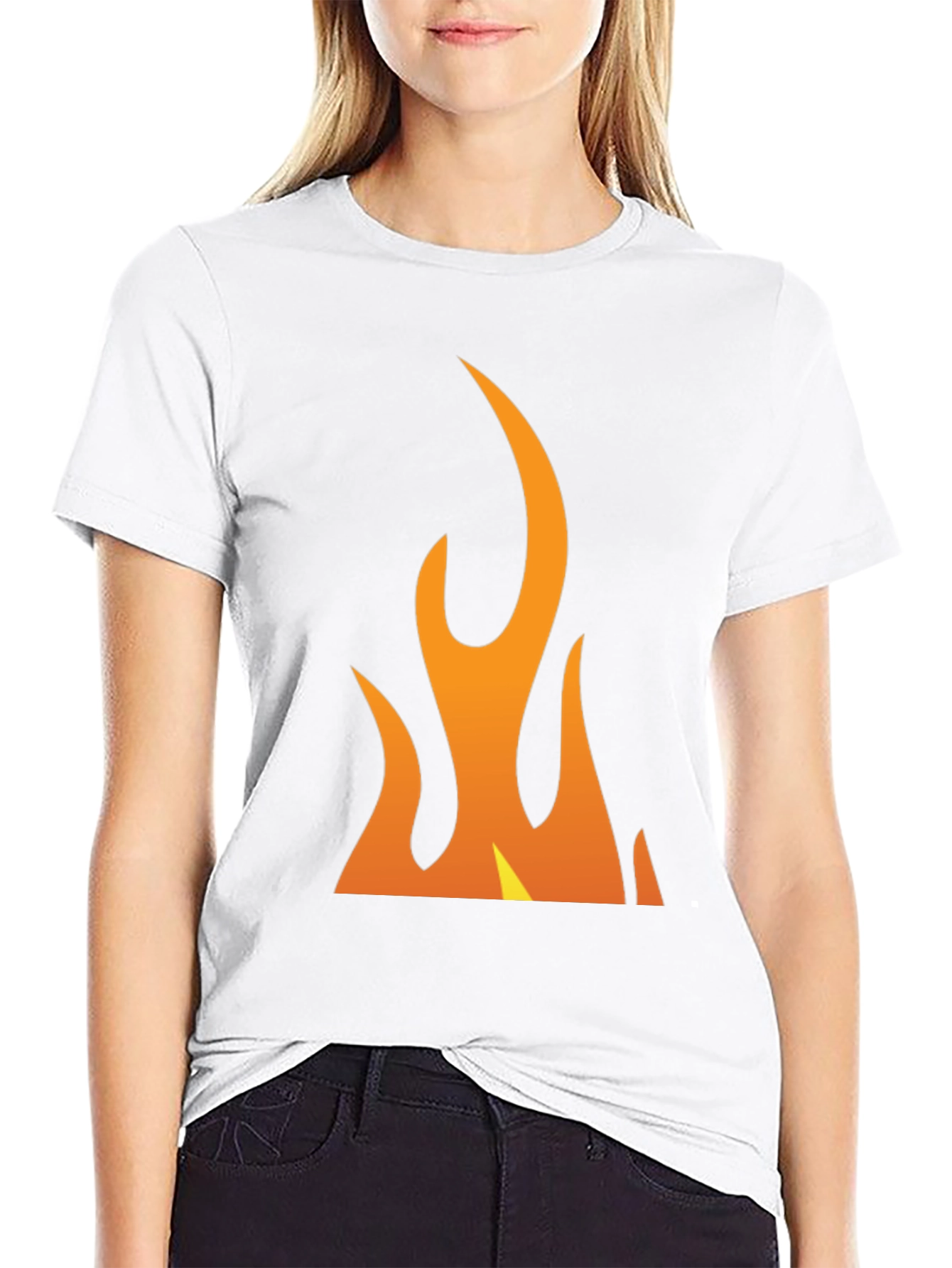 Flame Graphic Black T-Shirt - Bold & Eye-Catching