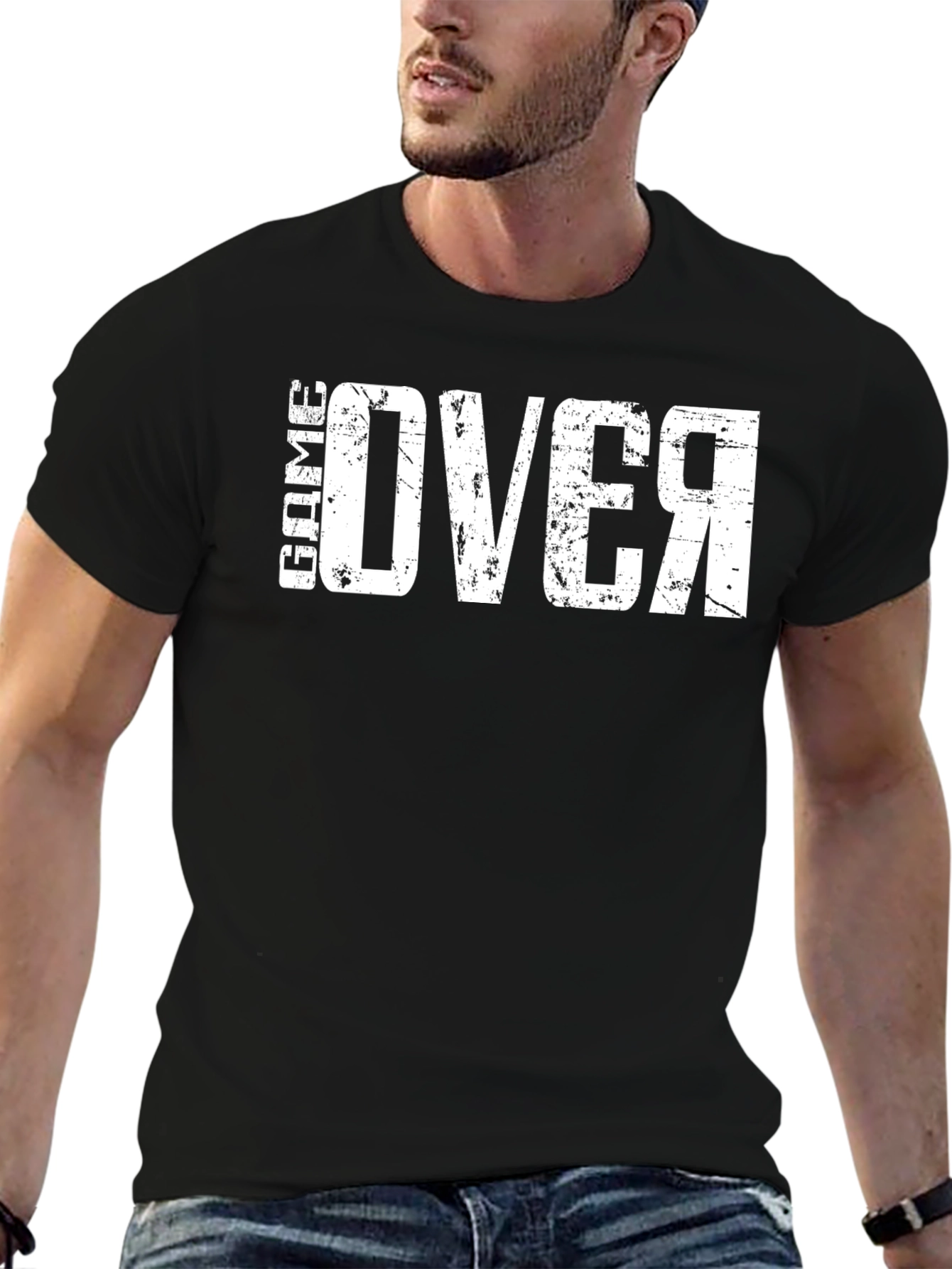 Game Over T-Shirt - Black Graphic Tee