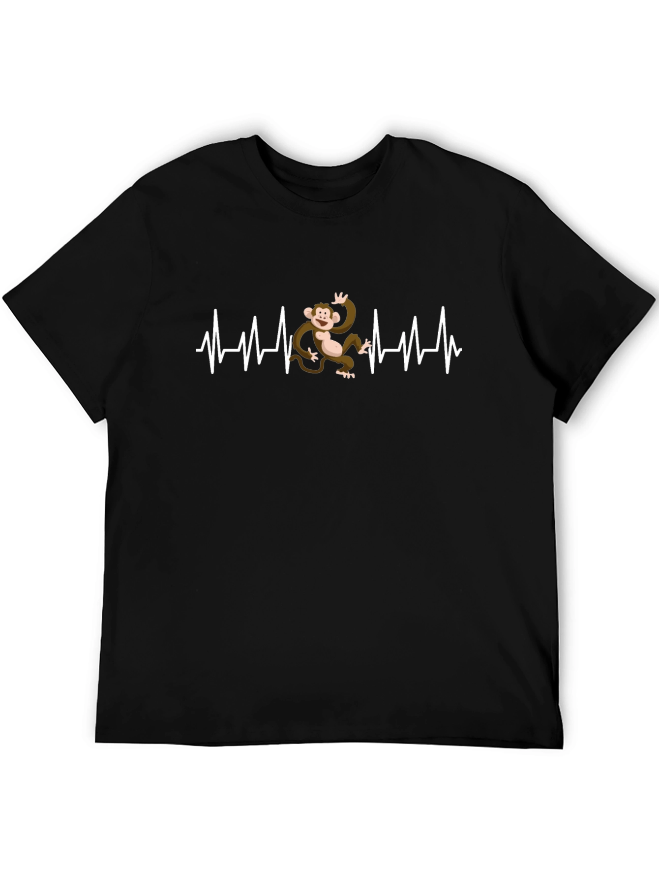 Monkey Heartbeat Graphic T-Shirt