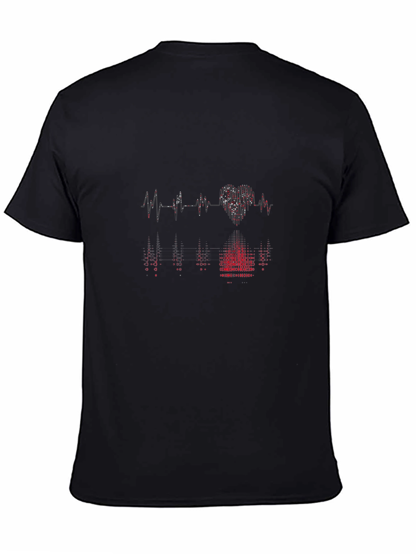 Heartbeat Graphic T-Shirt - Black