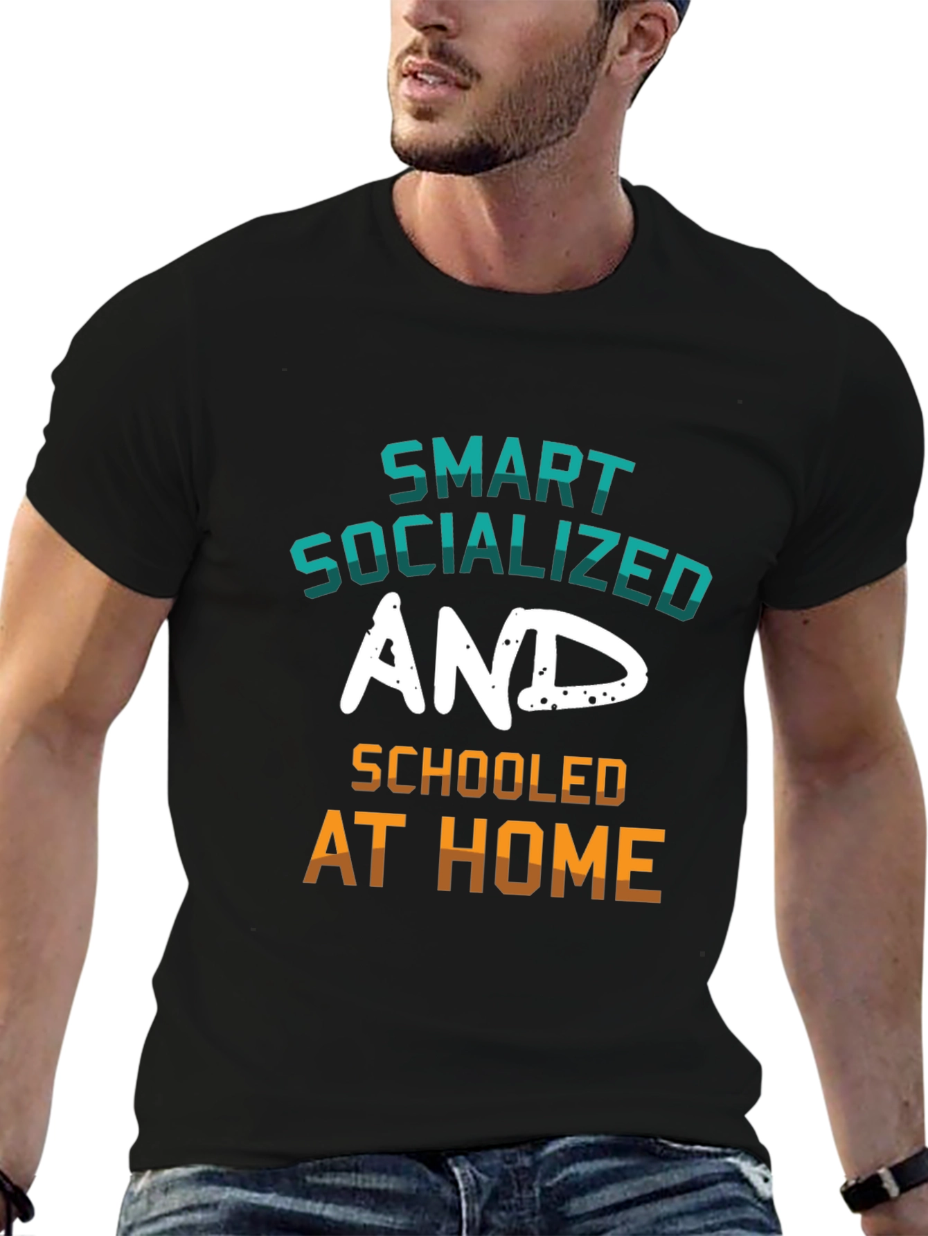 Smart Socialized and Schooled at Home Graphic Tee