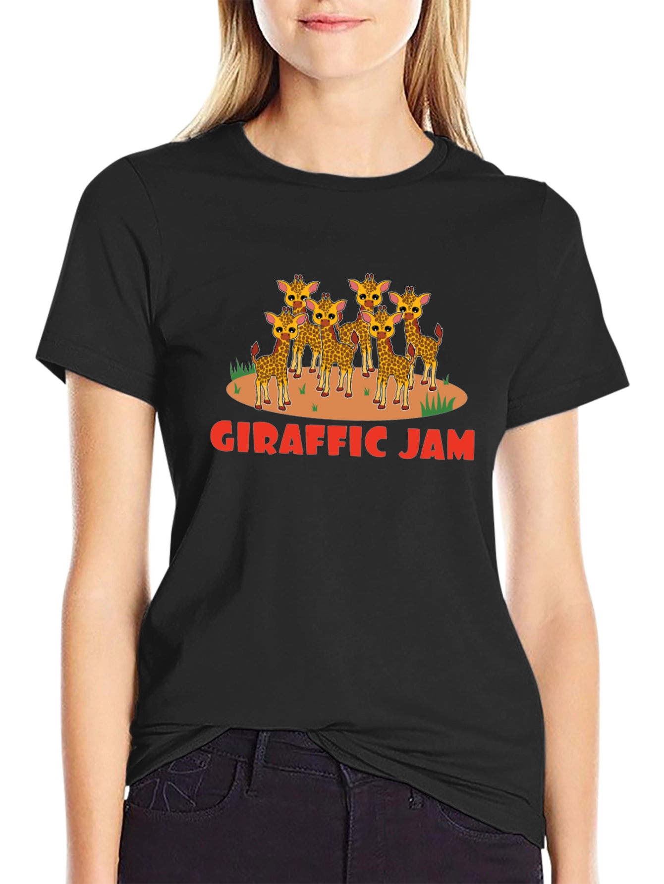 Giraffe Jam T-Shirt - Funny Animal Graphic Tee