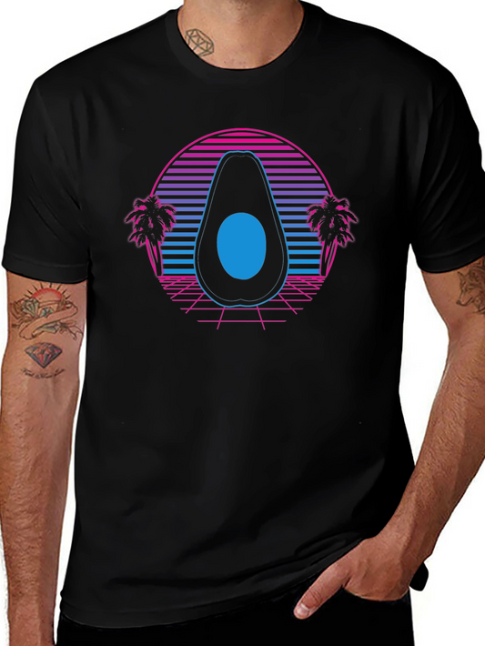 Retro Avocado T-Shirt - Synthwave Style