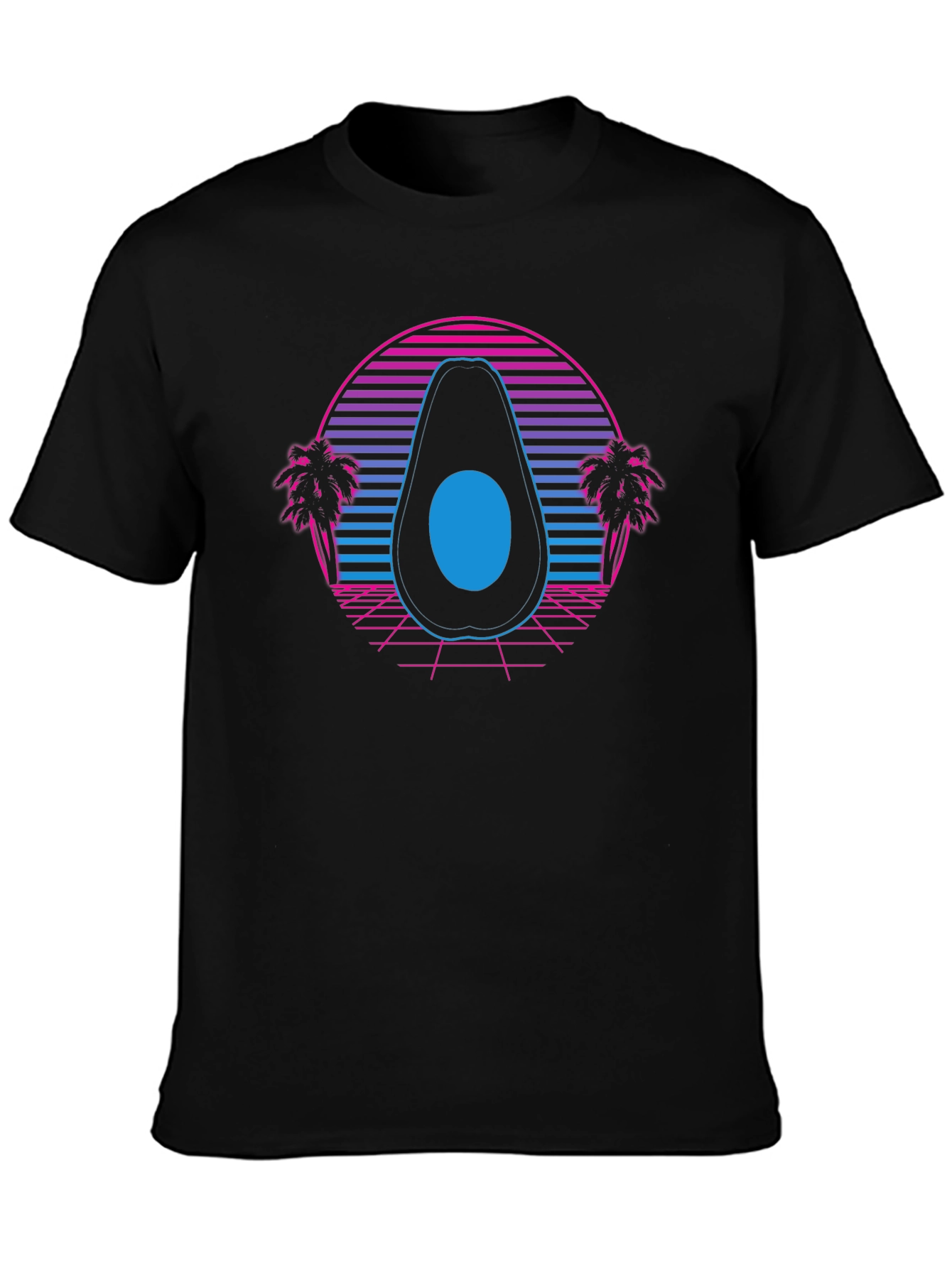 Retro Avocado T-Shirt - Synthwave Style