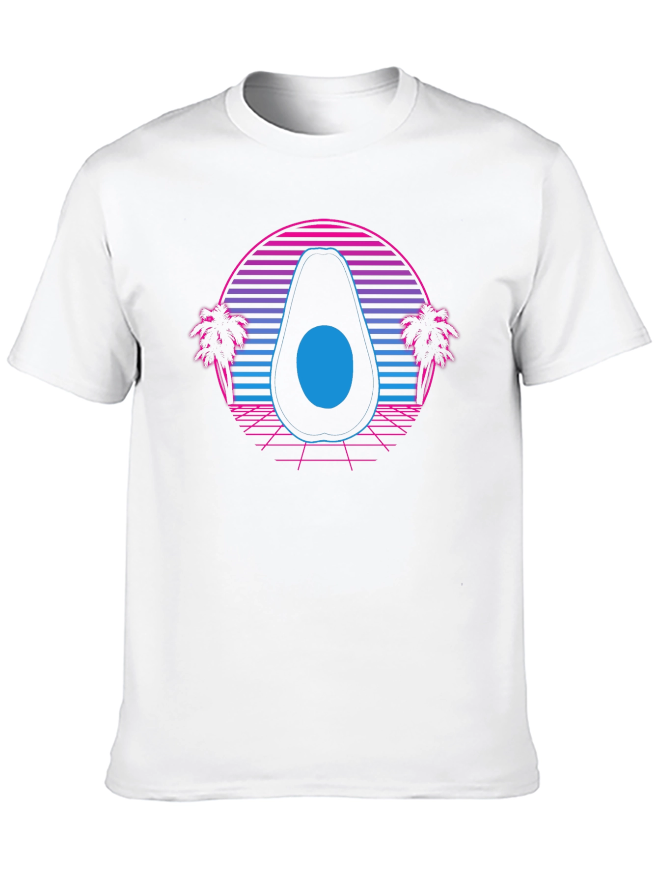 Retro Avocado T-Shirt - Synthwave Style