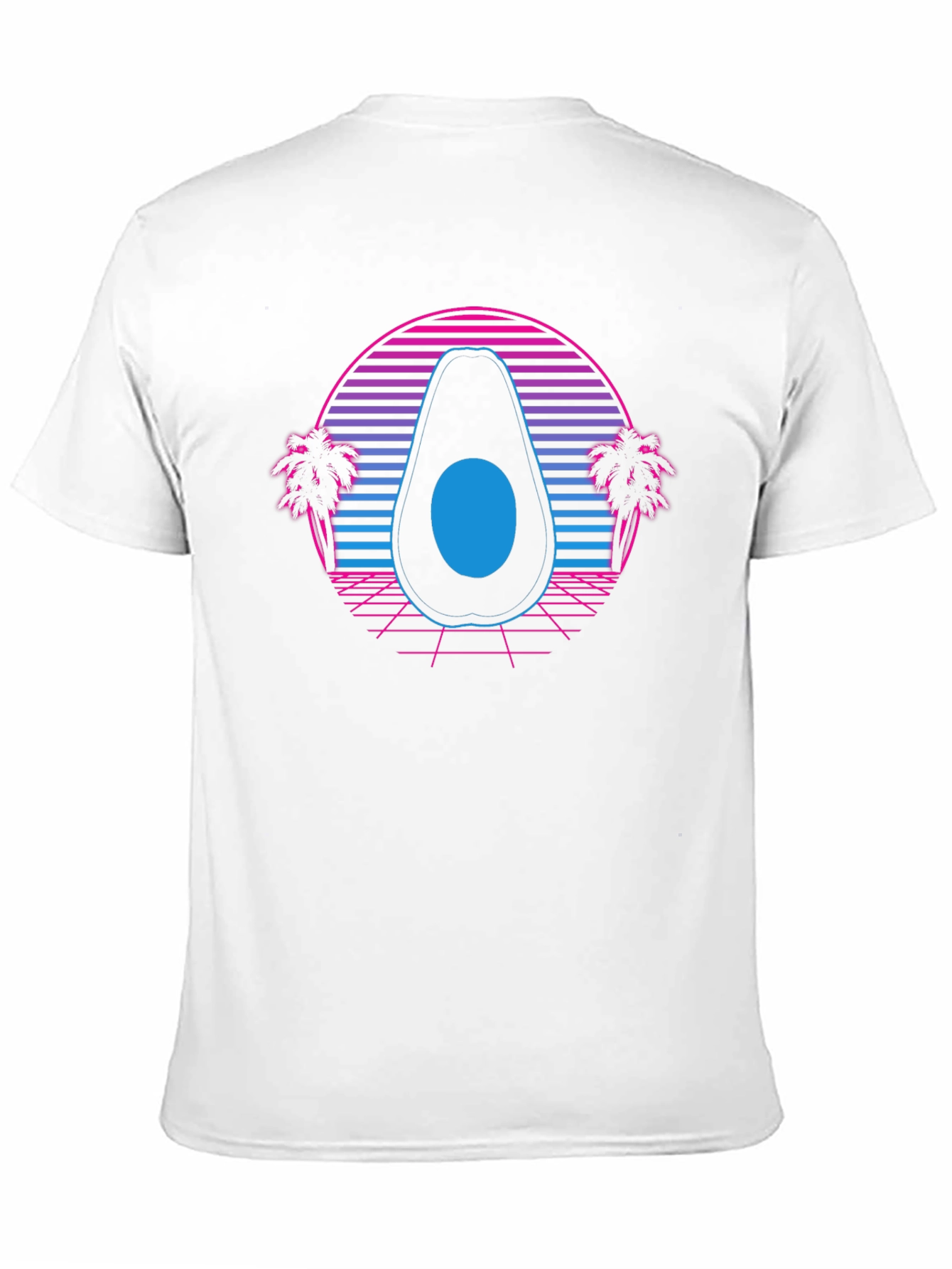 Retro Avocado T-Shirt - Synthwave Style