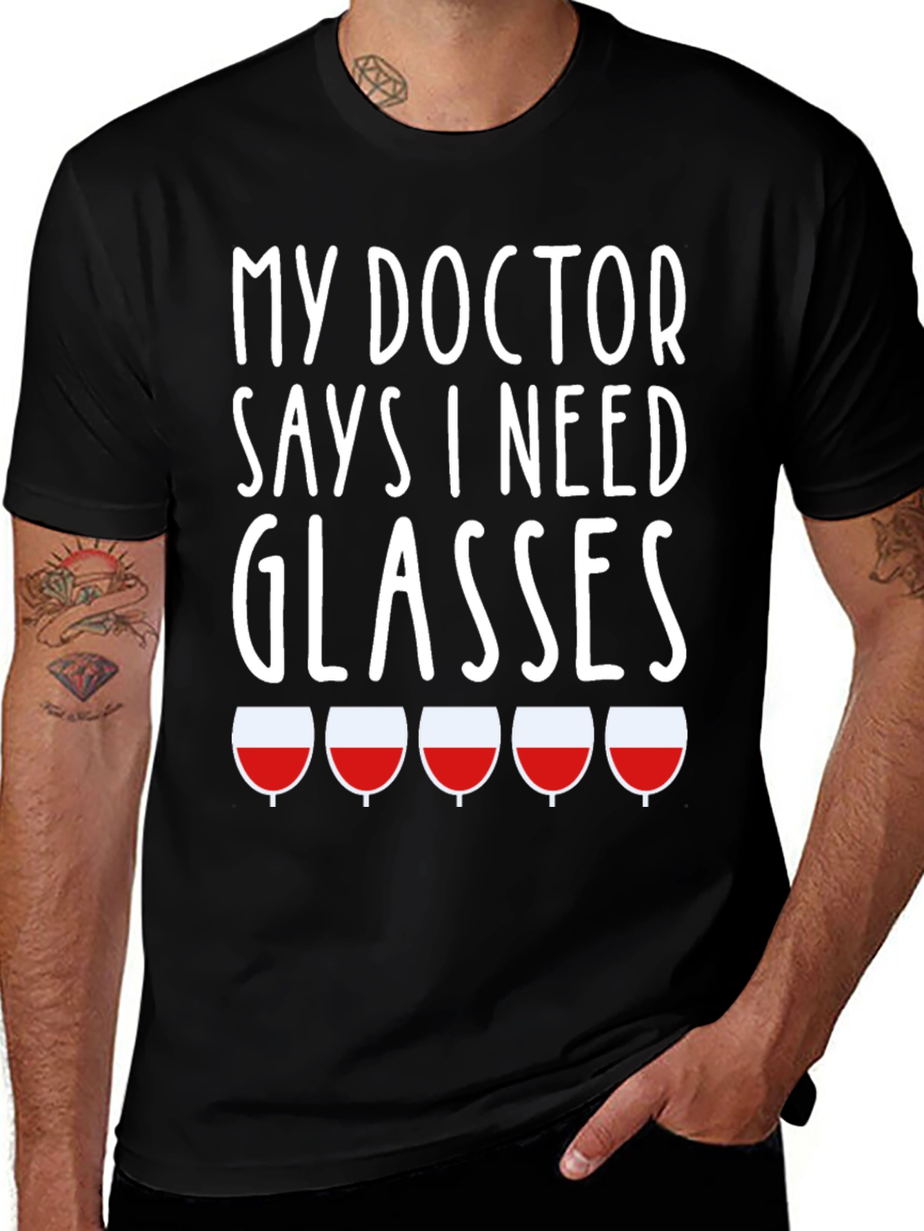 Funny My Doctor Says I Need Glasses T-Shirt