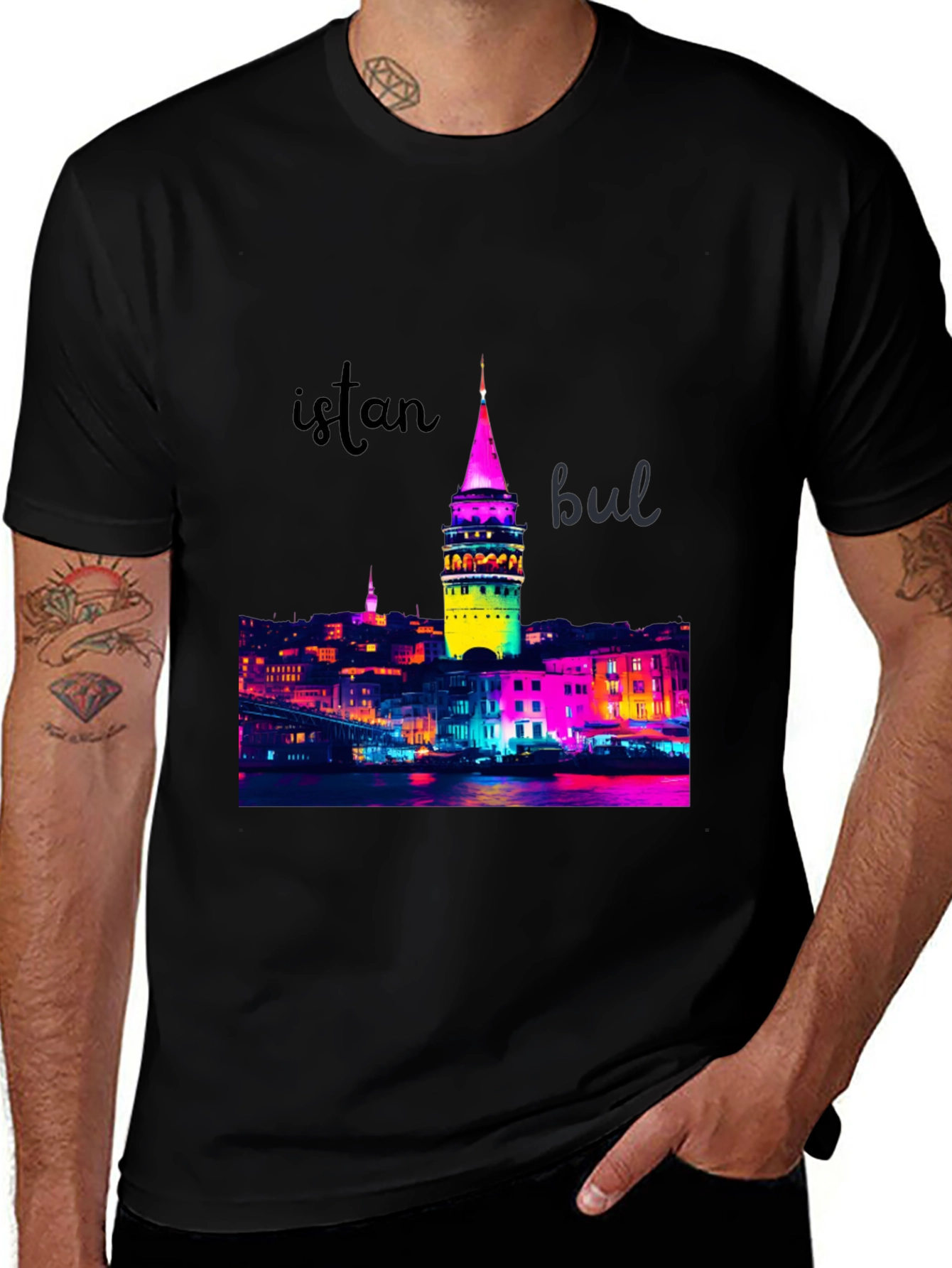 Istanbul Cityscape Graphic T-Shirt