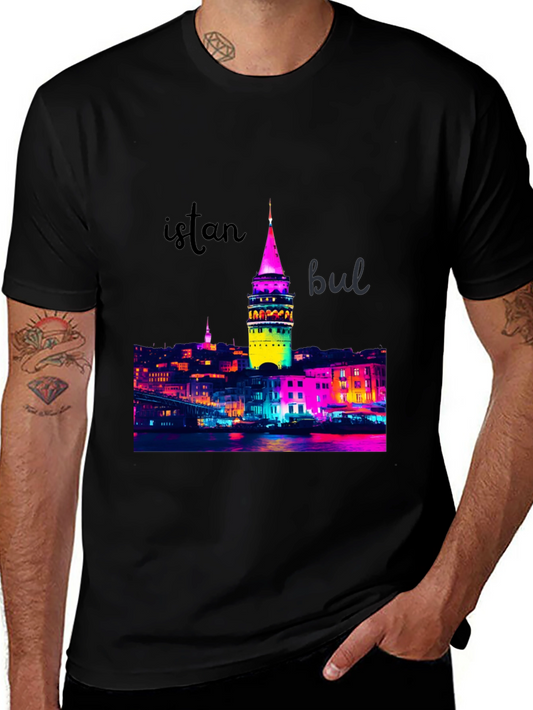 Istanbul Cityscape Graphic T-Shirt