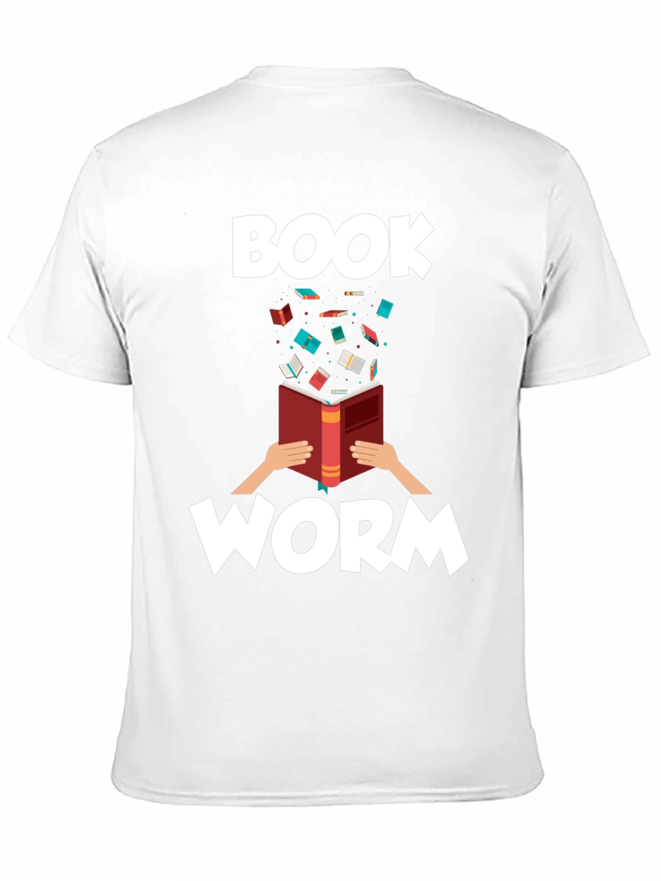 Bookworm Graphic Tee - Black Cotton T-Shirt