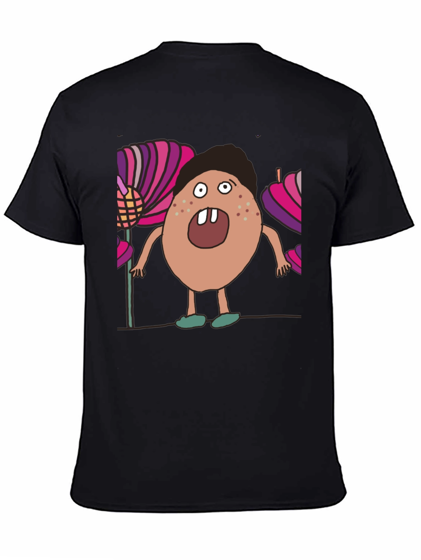 Cartoon Monster T-Shirt - Unique Graphic Tee