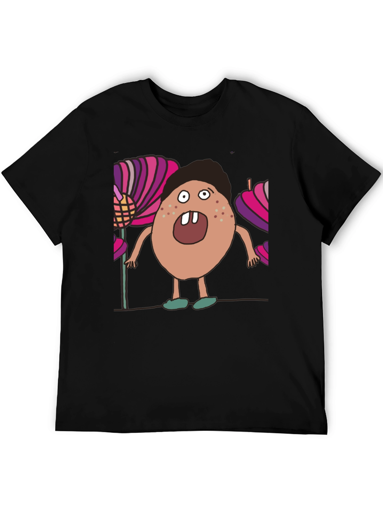 Cartoon Monster T-Shirt - Unique Graphic Tee