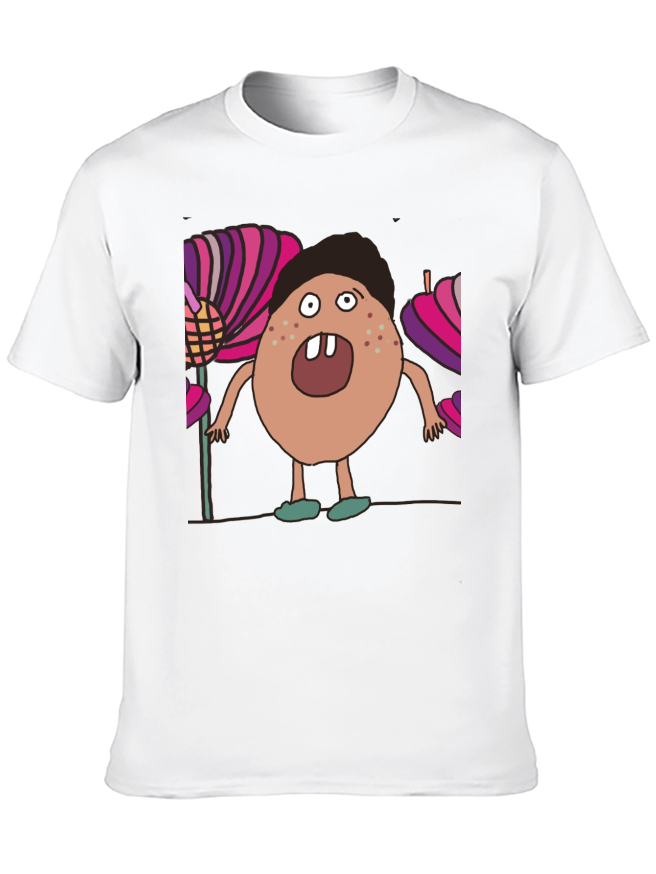 Cartoon Monster T-Shirt - Unique Graphic Tee