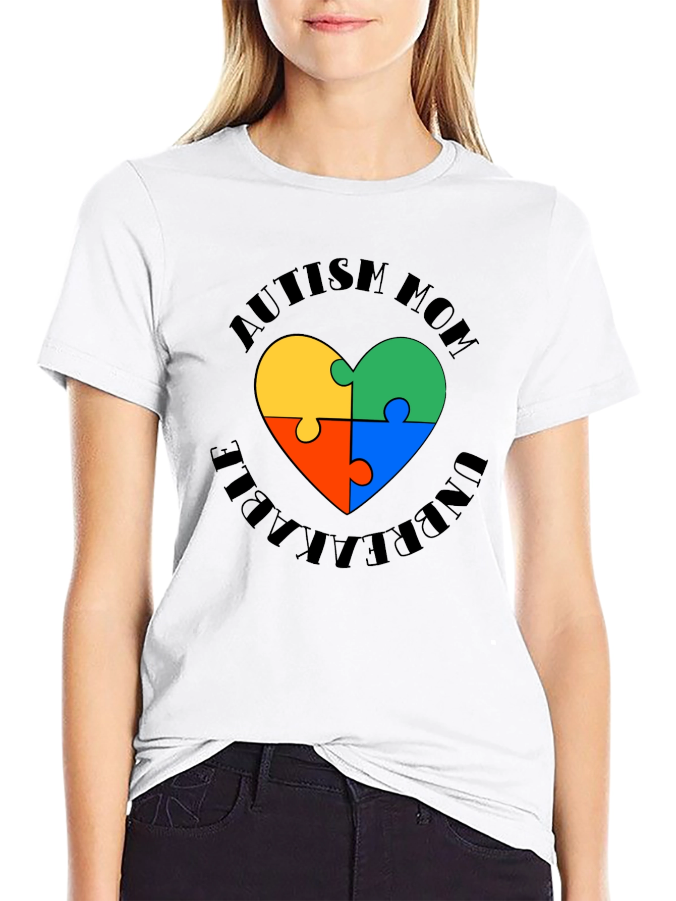 Autism Mom Unbreakable Heart T-Shirt