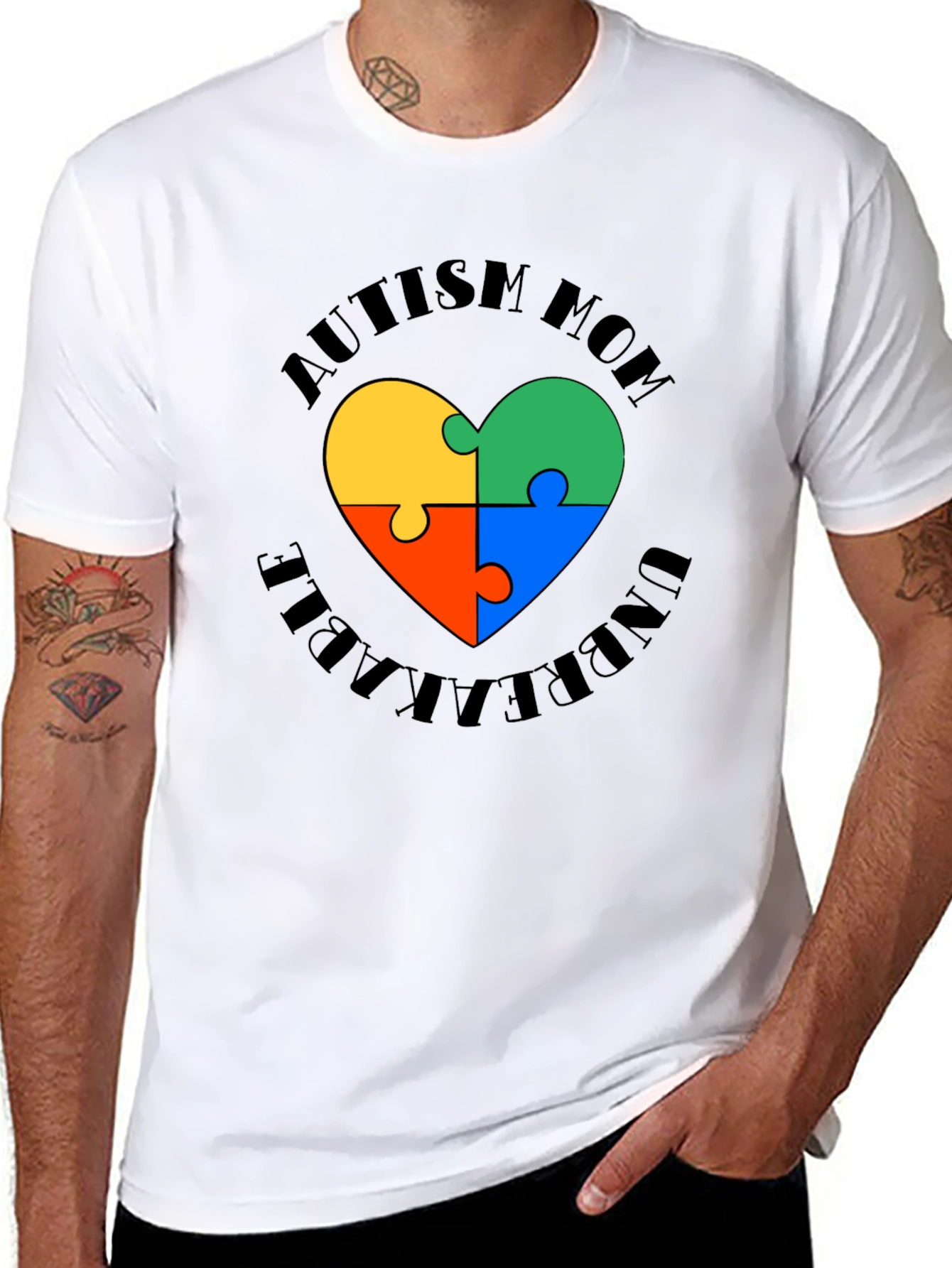 Autism Mom Unbreakable Heart T-Shirt