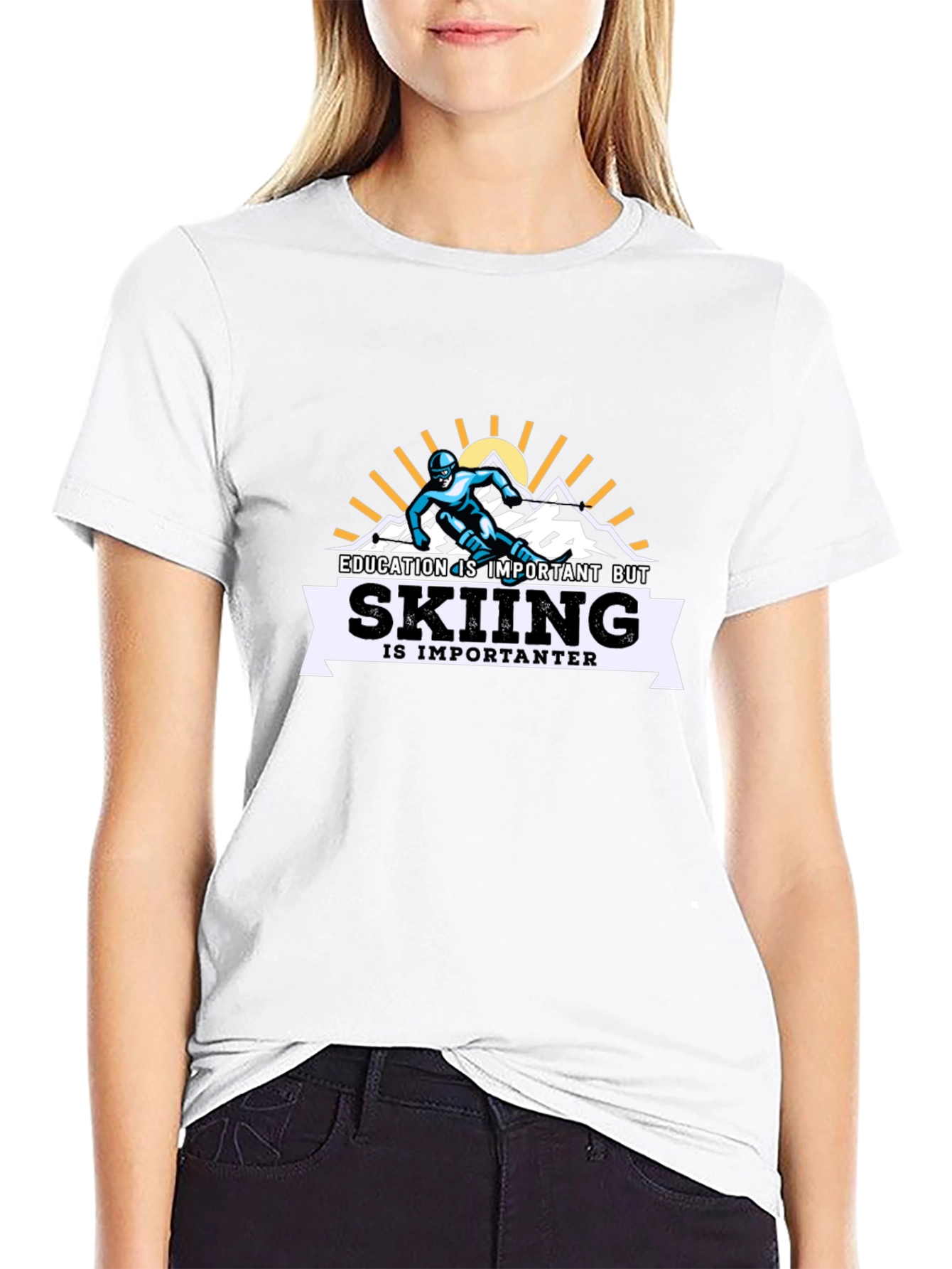 Skiing is Importanter T-Shirt