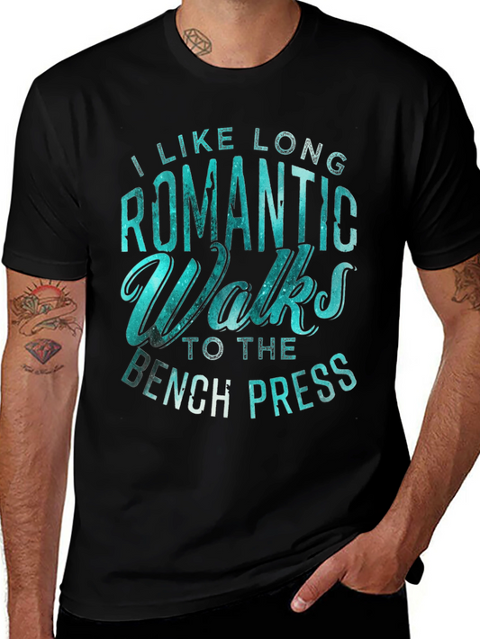 Romantic Walks Bench Press Black T-Shirt