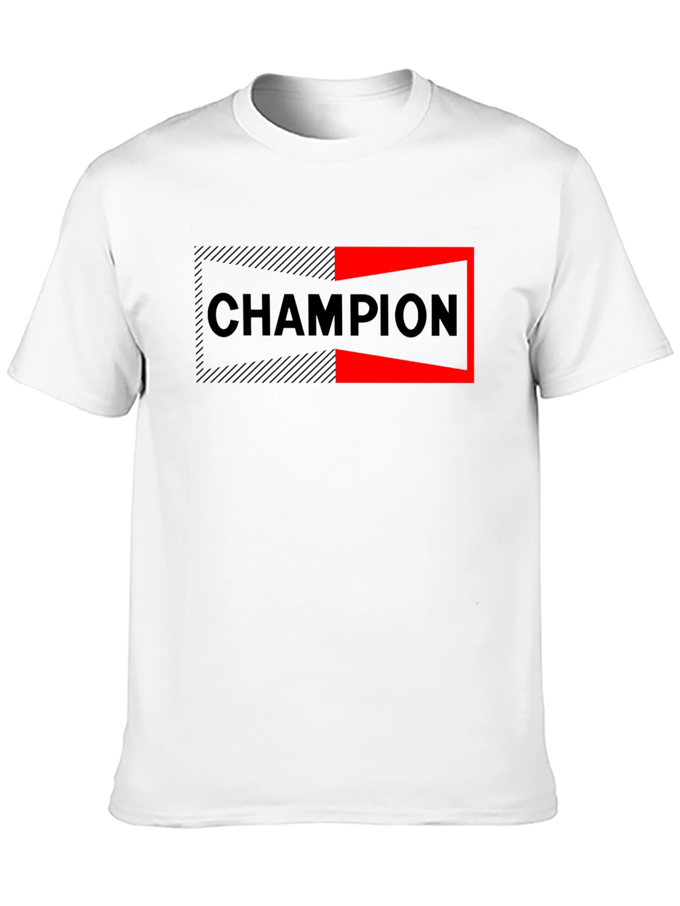Champion Graphic Print Black T-Shirt for Men