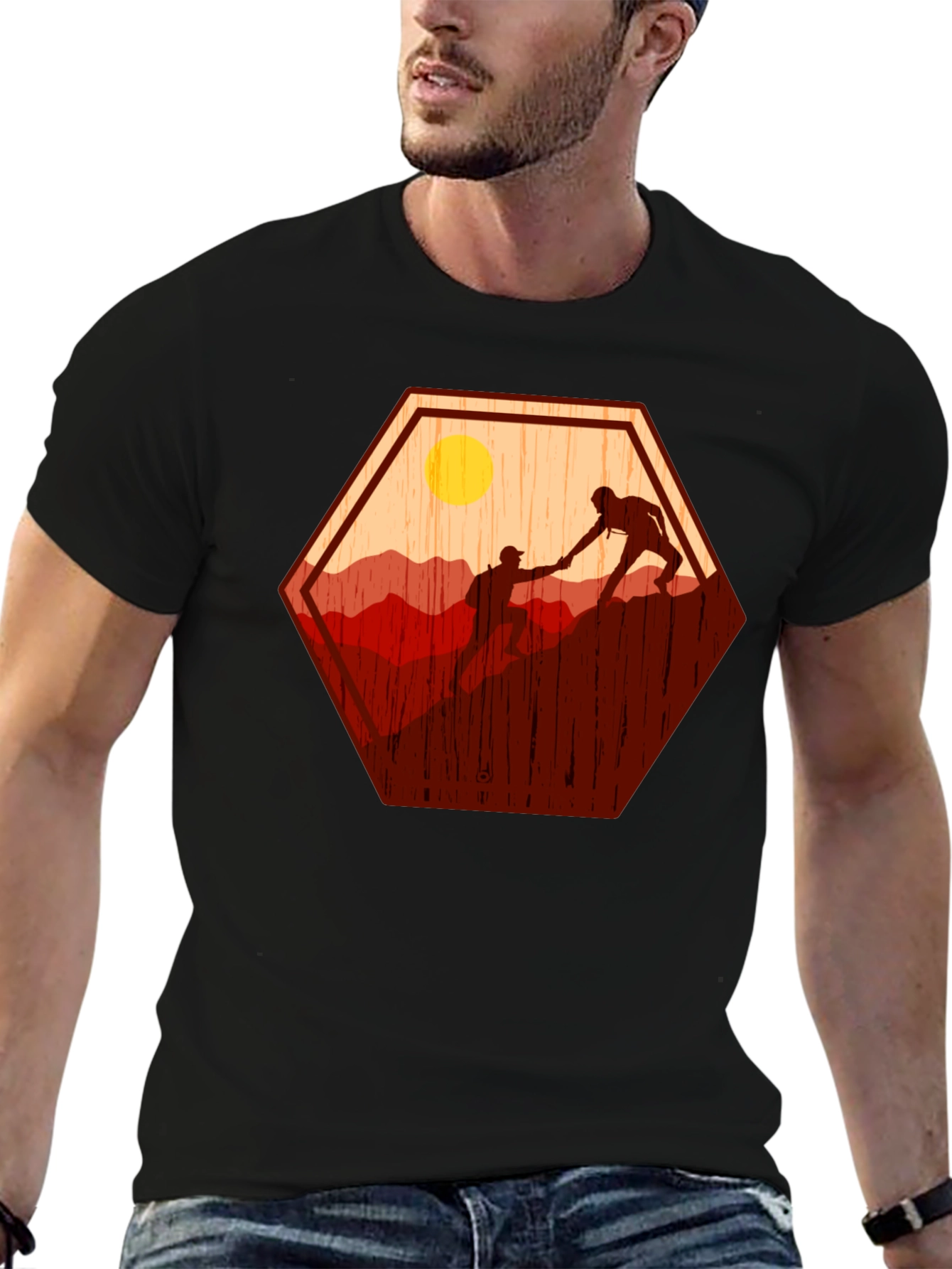 Climbing Partners Graphic T-Shirt - Black