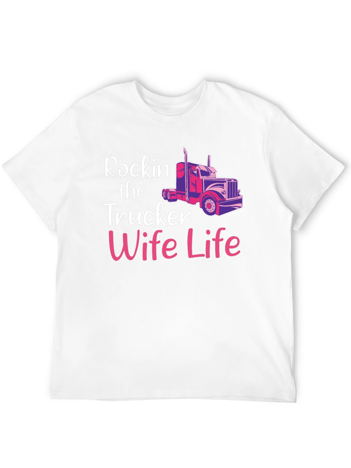 Rockin Trucker Wife Life Graphic Tee
