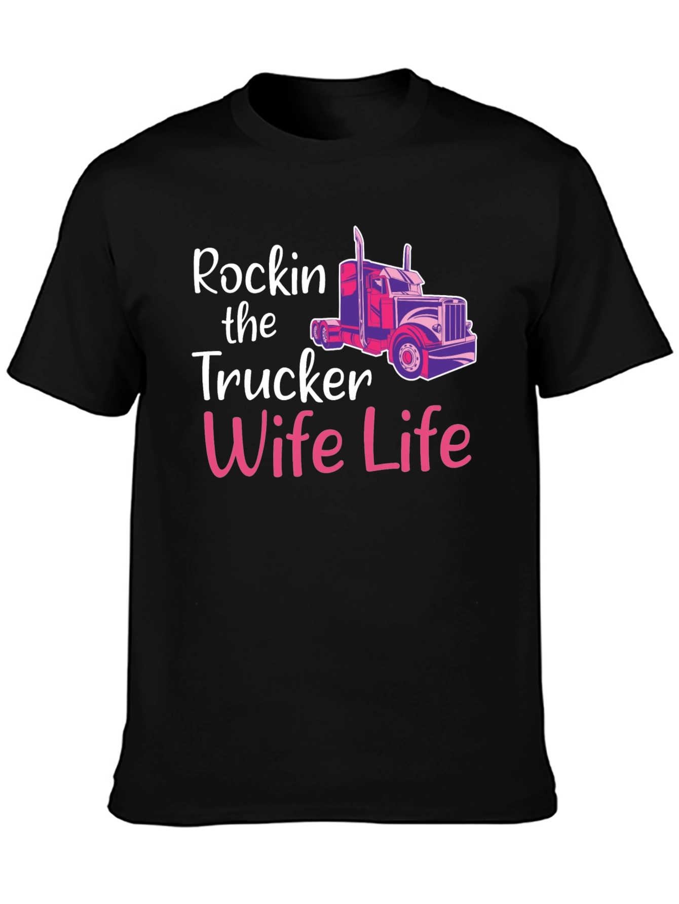 Rockin Trucker Wife Life Graphic Tee