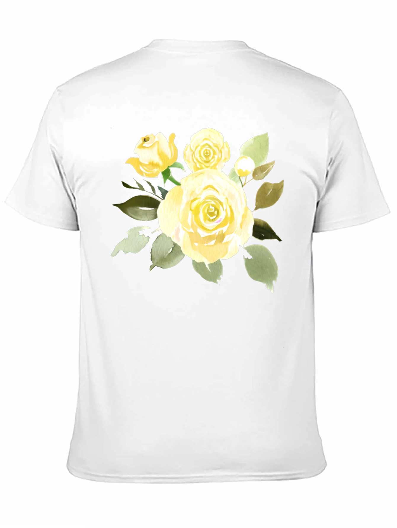 Floral Rose Graphic T-Shirt - Stylish Black Tee
