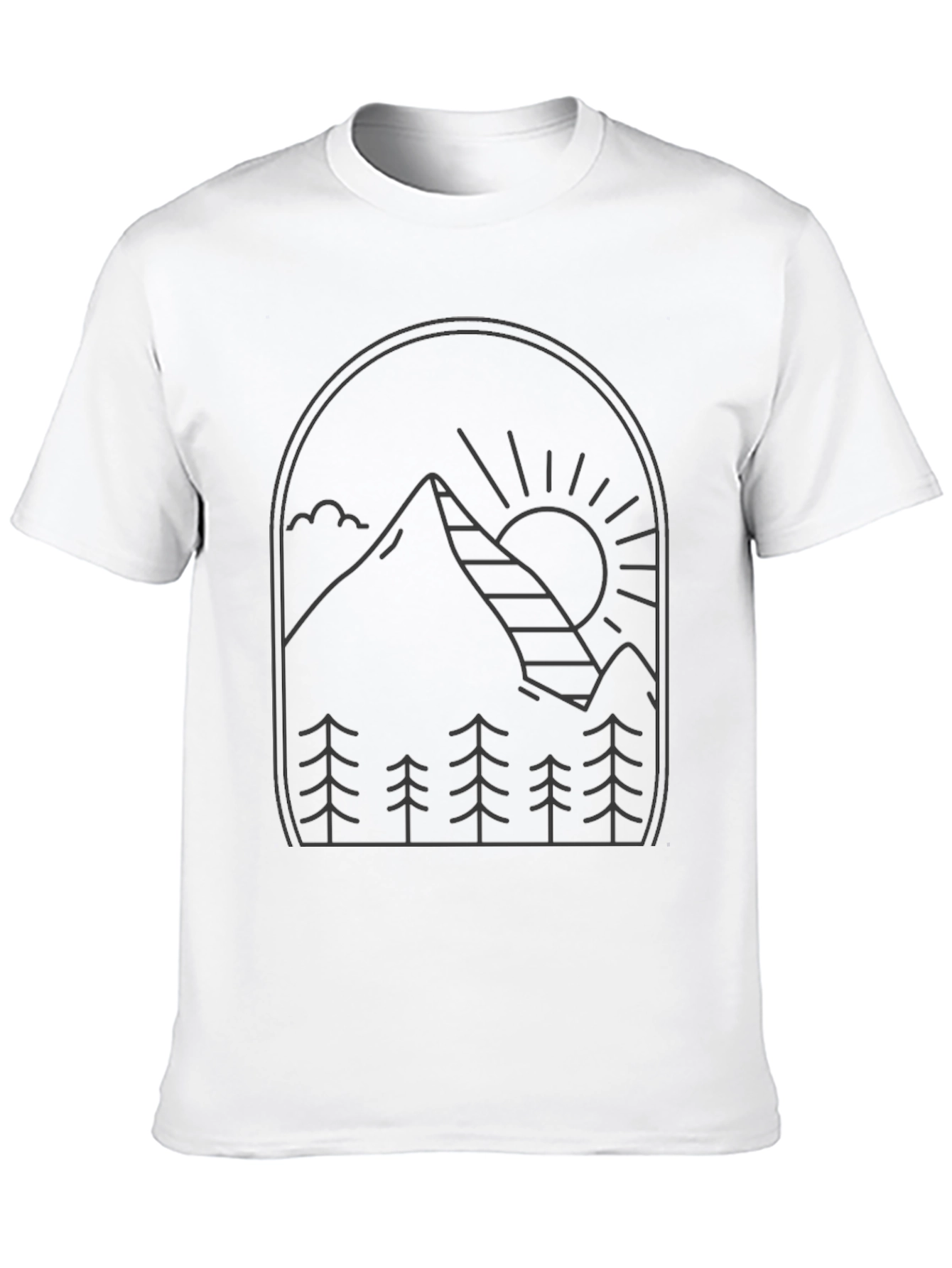 Mountainscape Black Tee