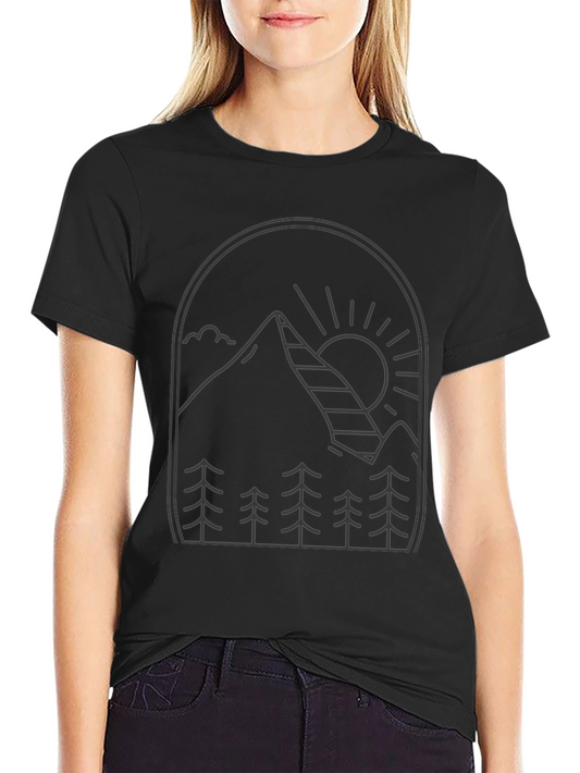 Mountainscape Black Tee