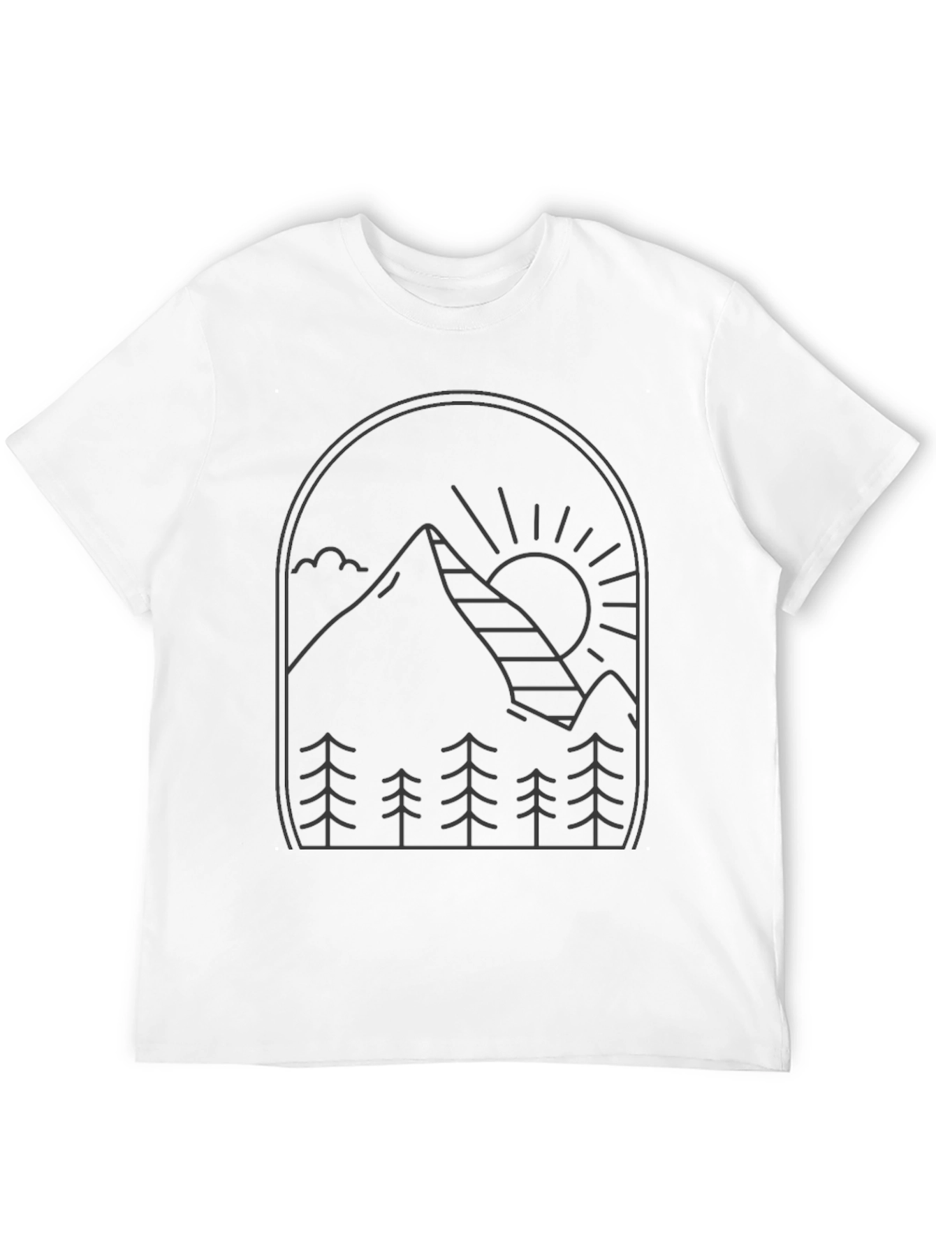 Mountainscape Black Tee