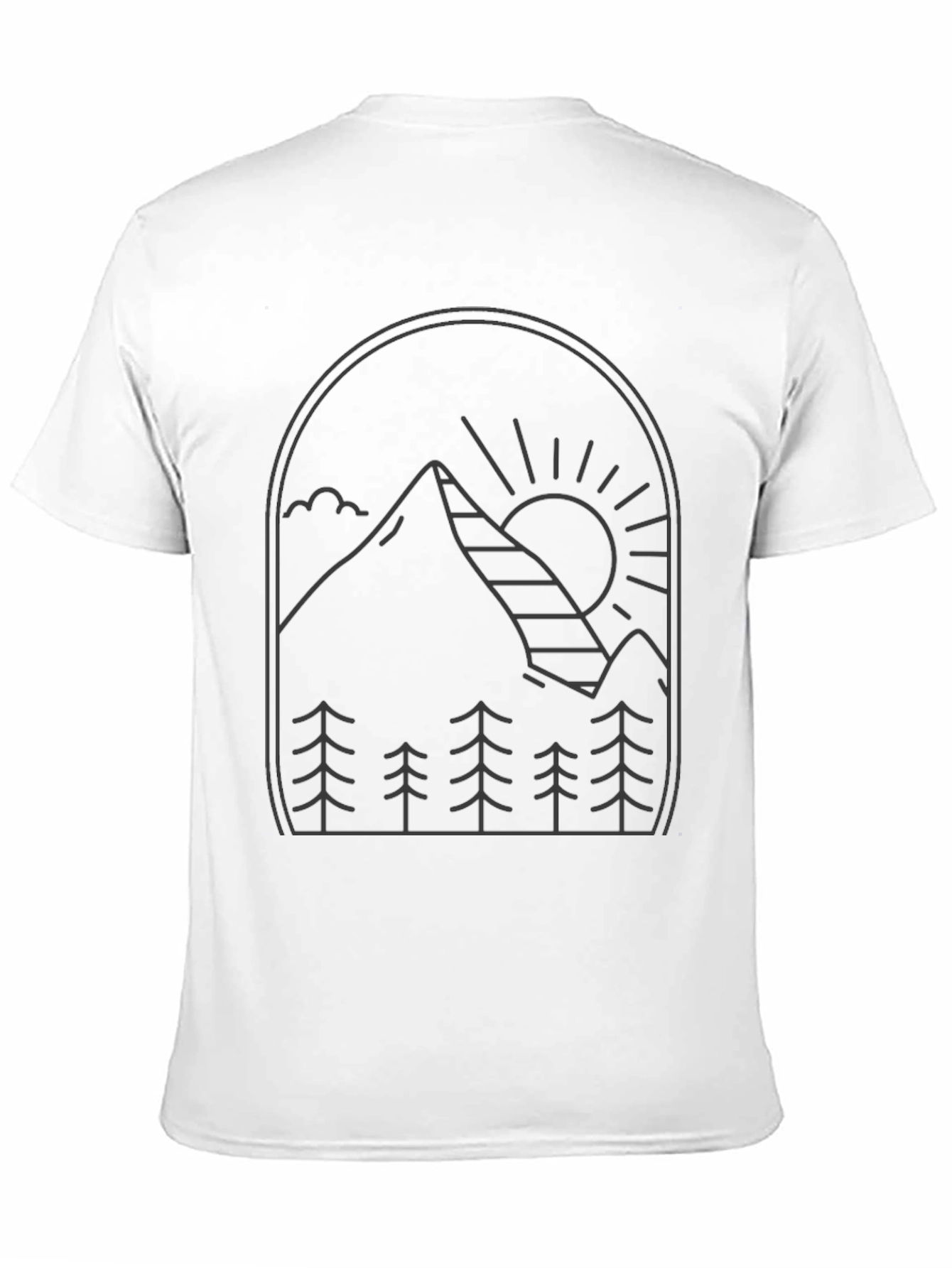 Mountainscape Black Tee