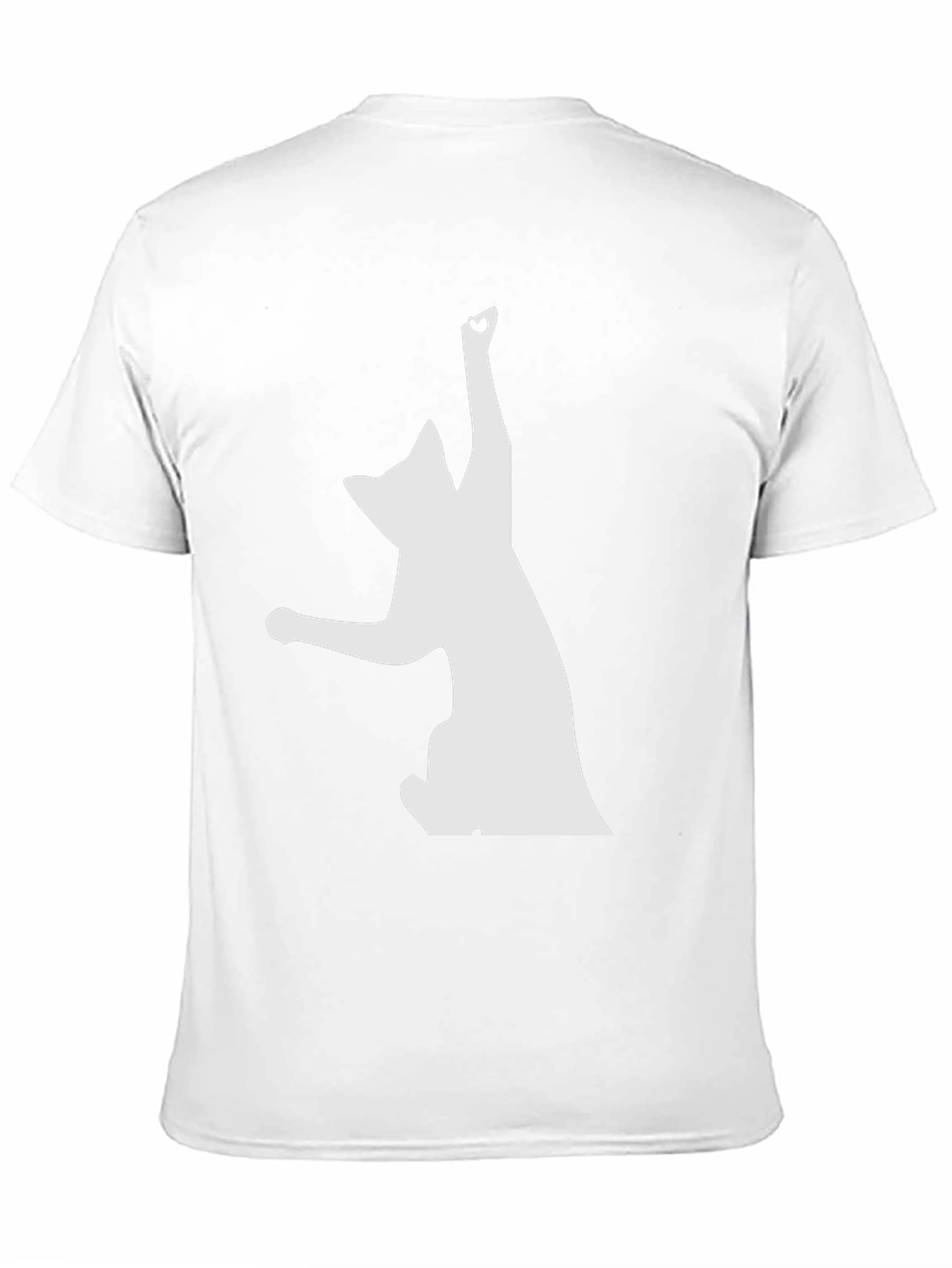 Playful Cat Graphic Black T-Shirt - Unique Design