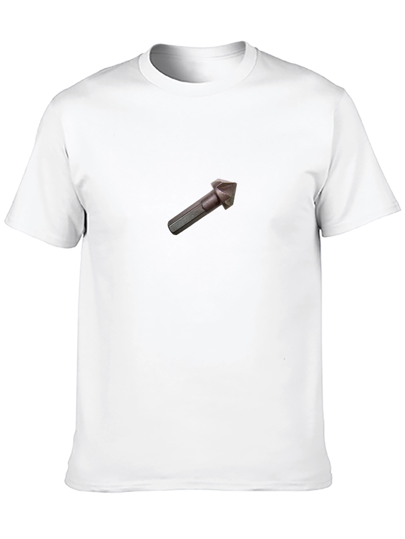 Black Tee Shirt - Drill Bit Design