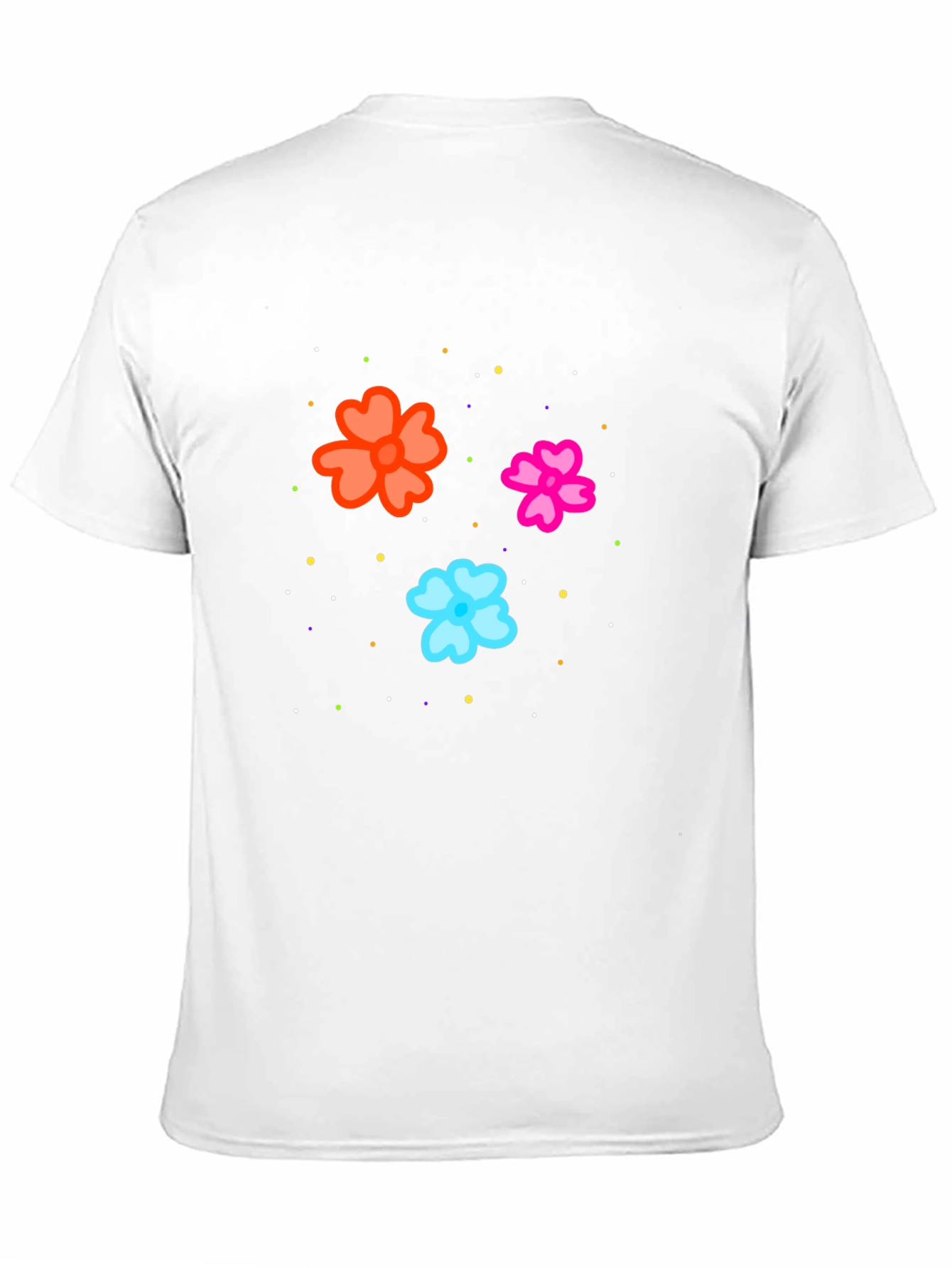 Floral Print Black T-Shirt for Men