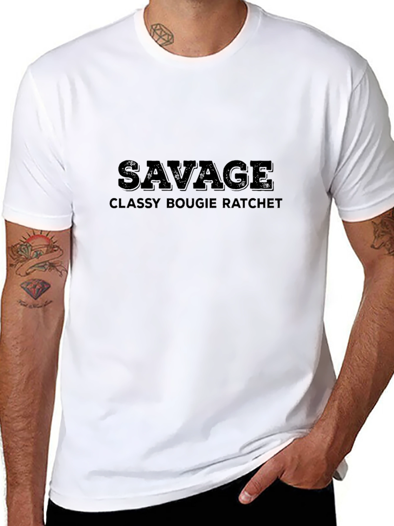 Savage Classy Bougie Ratchet Black T-Shirt