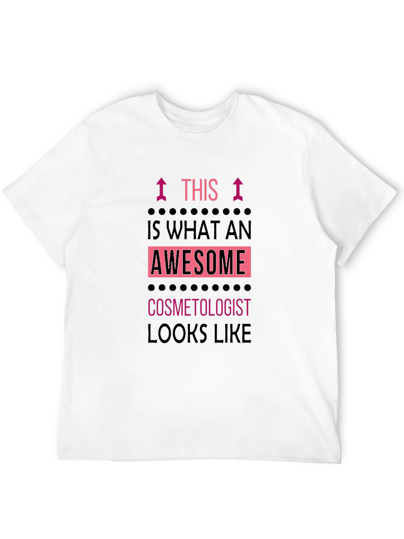 Awesome Cosmetologist T-Shirt Black Graphic Tee