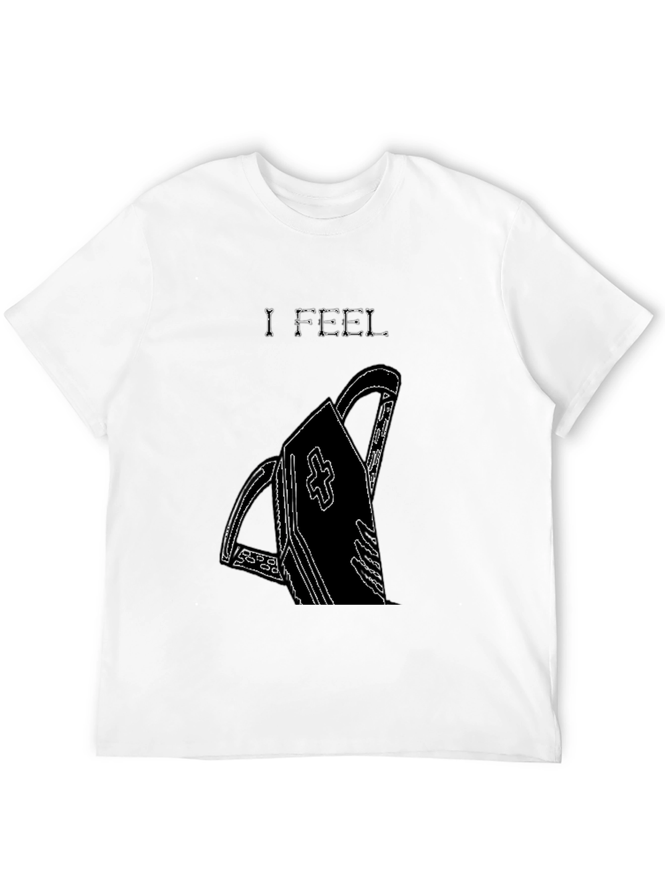 Edgy I Feel Coffin Graphic T-Shirt