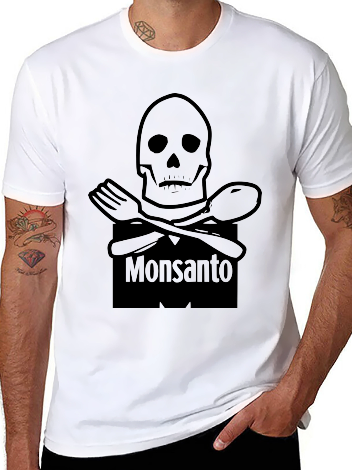 Monsanto Skull T-Shirt - Anti-GMO Statement Tee